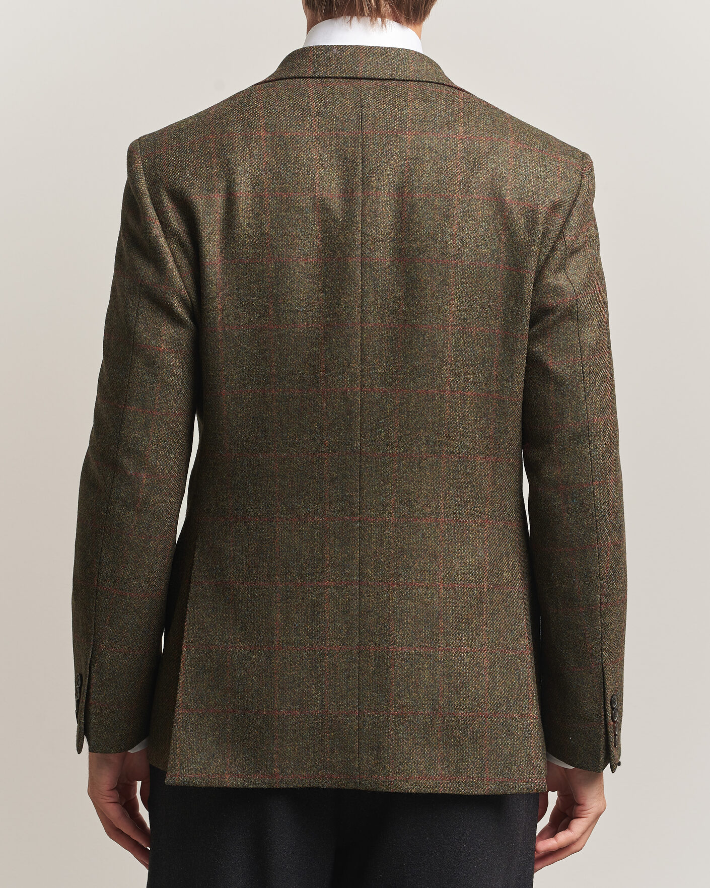 Hombres | Blazers | Walker Slater | Edward Lambswool Windowpane Blazer Green
