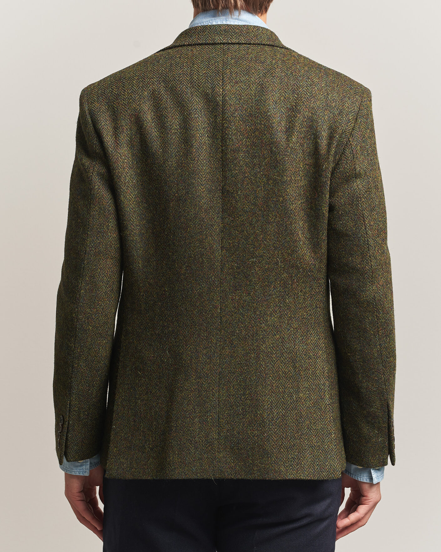 Hombres | Blazers | Walker Slater | Edward Harris Tweed Herringbone Blazer Green