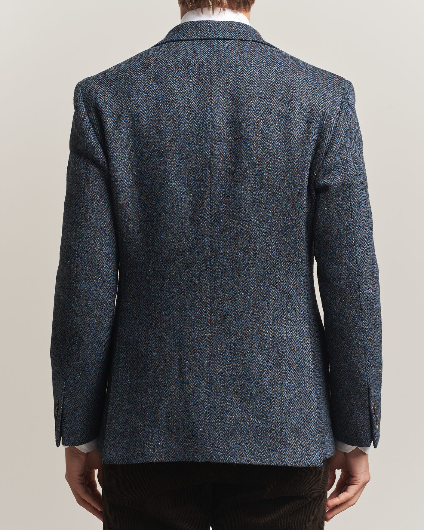 Hombres | Blazers | Walker Slater | Edward Harris Tweed Herringbone Blazer Navy
