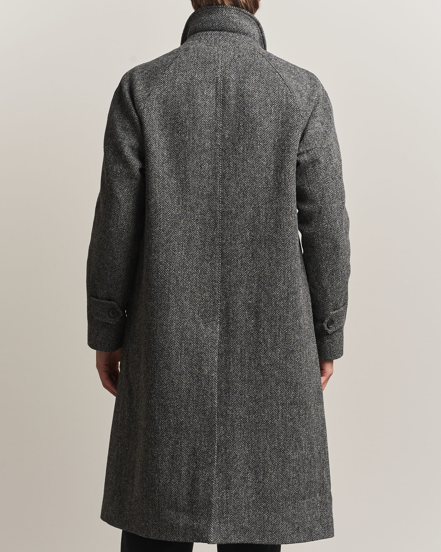 Hombres | Abrigos y chaquetas | Walker Slater | Sherlock Harris Tweed Herringbone Coat Charcoal