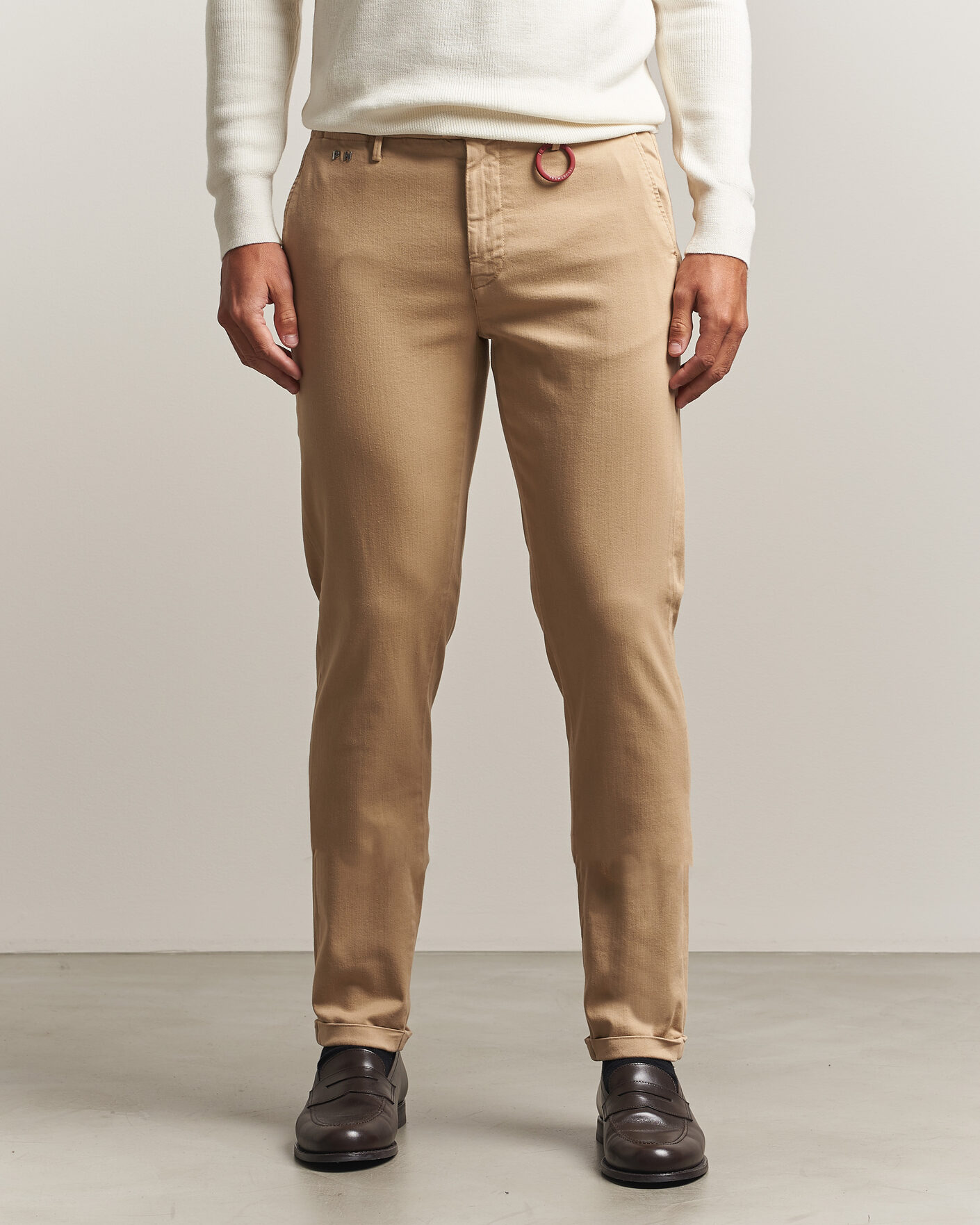 Hombres | Pantalones | Tramarossa | Luis Superstrech Cotton Chino Beige