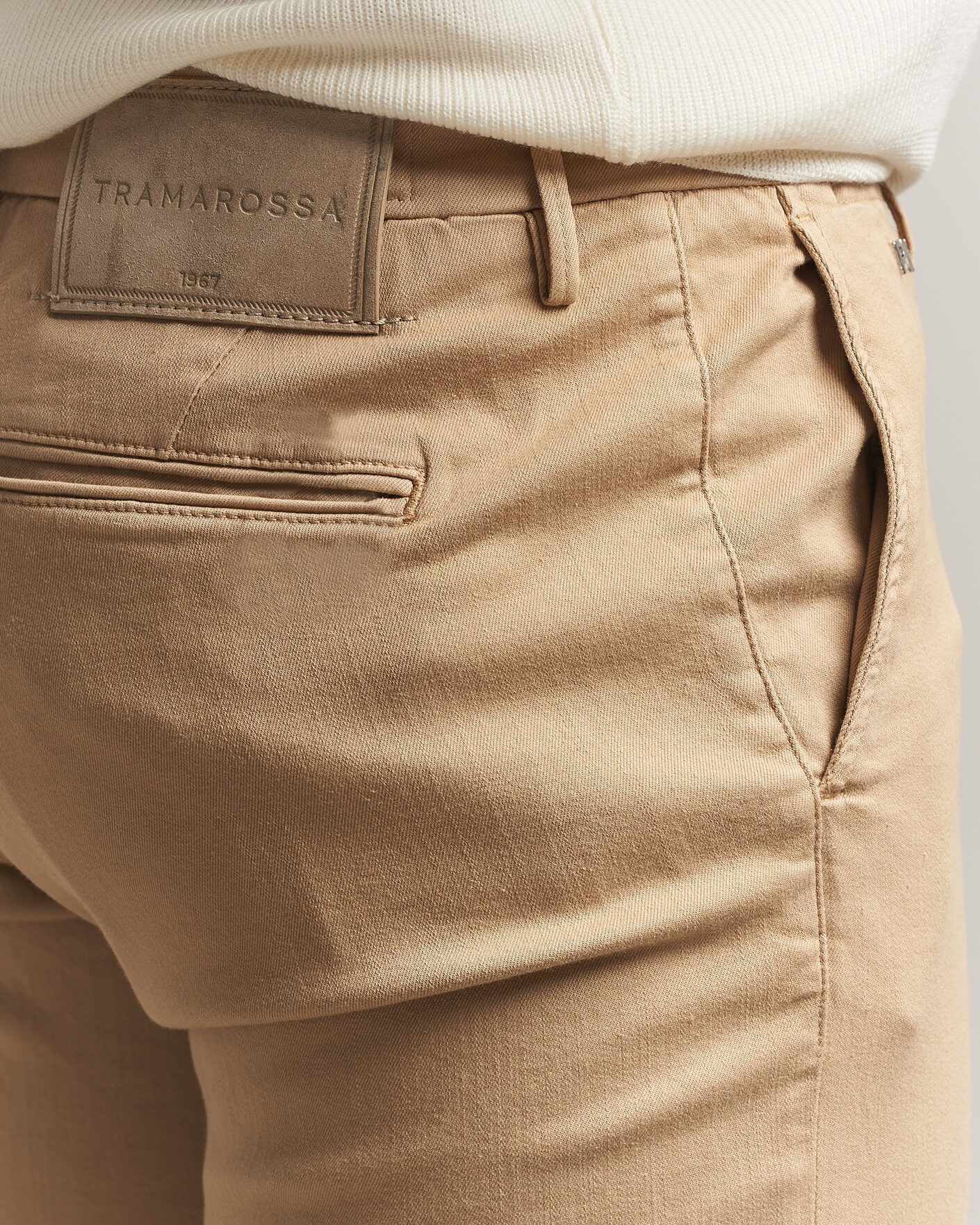 Hombres | Pantalones | Tramarossa | Luis Superstrech Cotton Chino Beige