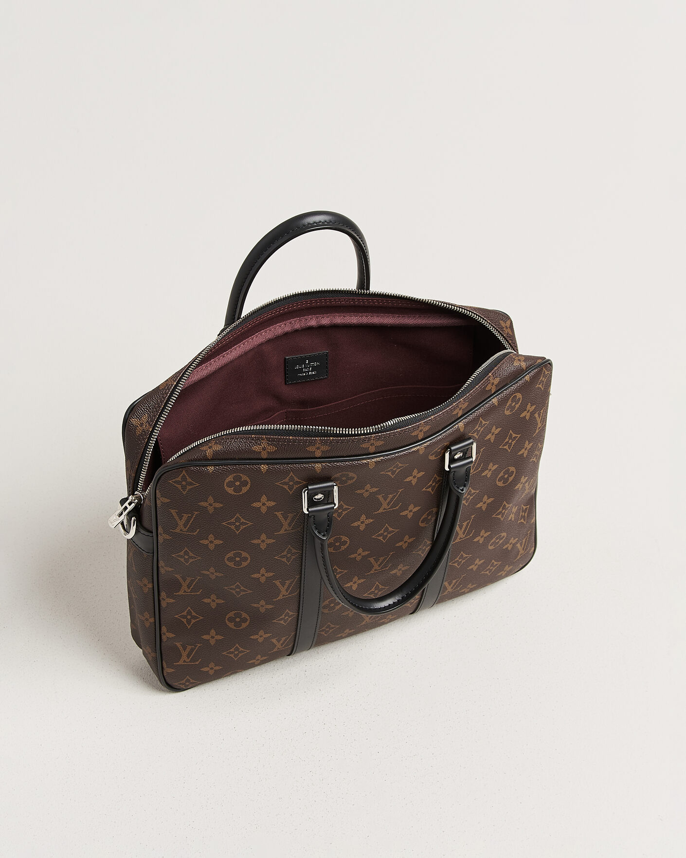 Hombres | Pre-Owned & Vintage Bags | Louis Vuitton Pre-Owned | Porte-Documents Voyage Briefcase Monogram Macassar