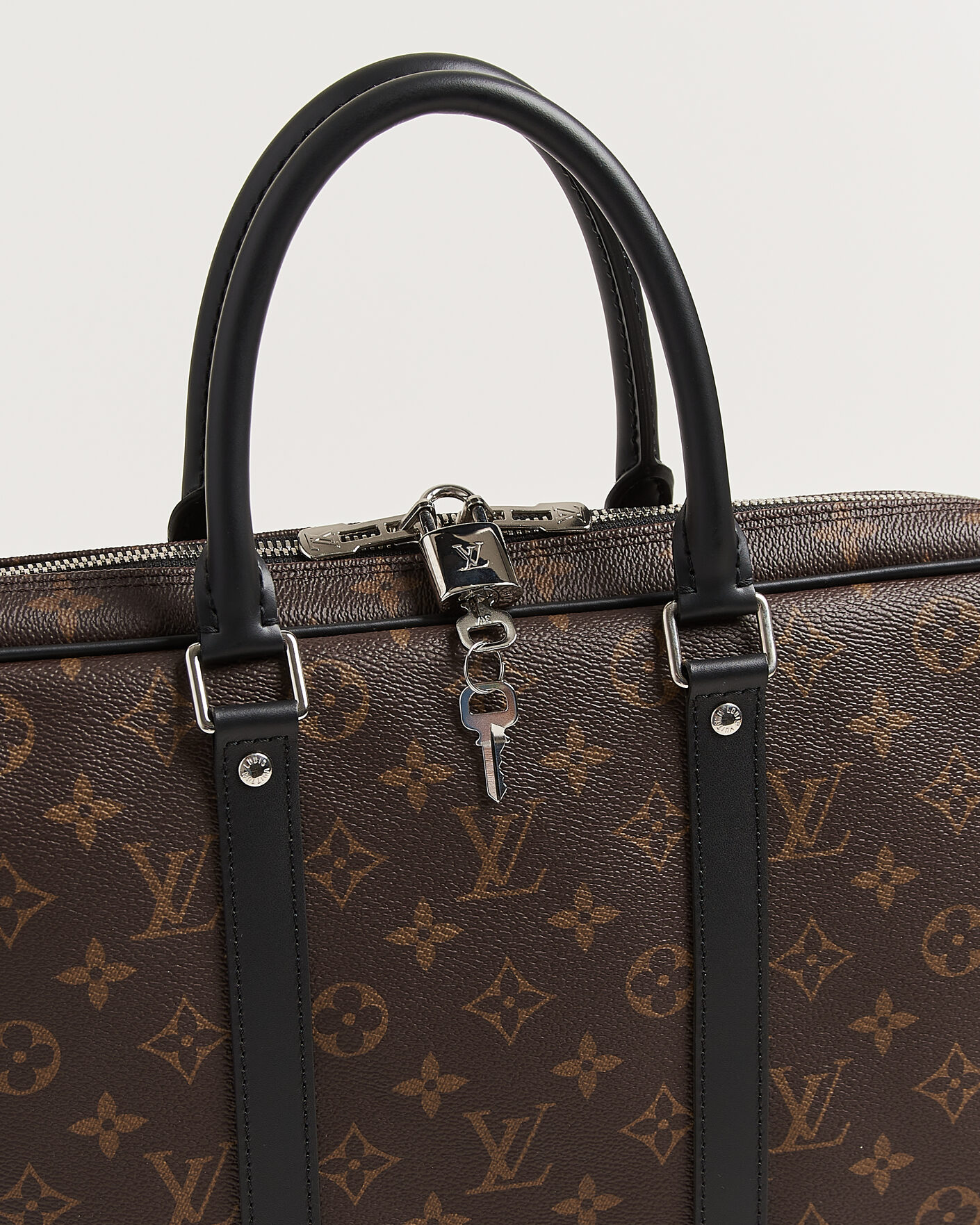 Hombres | Pre-Owned & Vintage Bags | Louis Vuitton Pre-Owned | Porte-Documents Voyage Briefcase Monogram Macassar