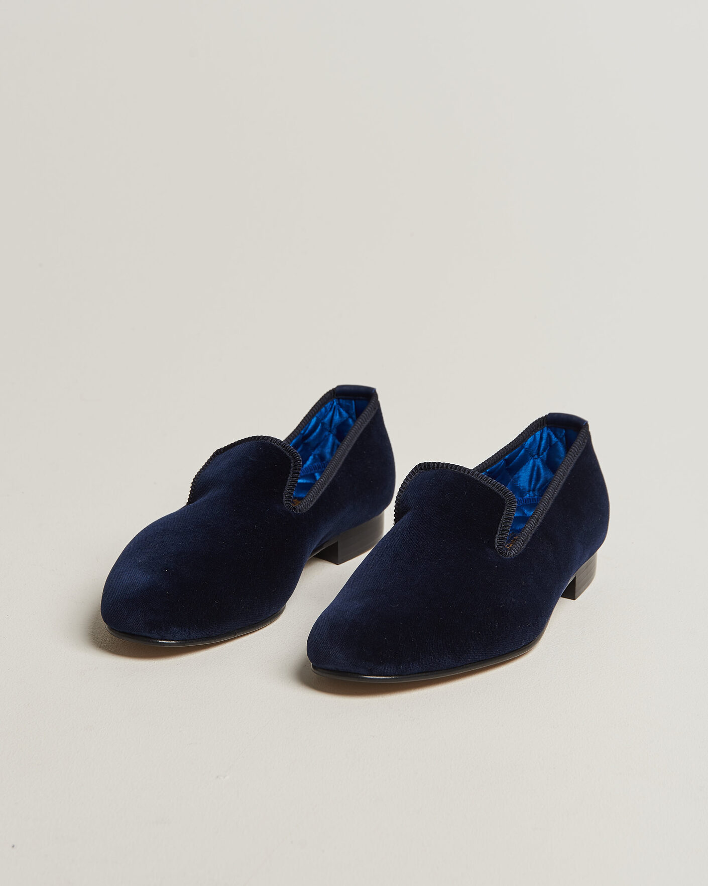 Hombres | Mocasines | Bowhill & Elliott | Plain Albert Pump Navy Velvet