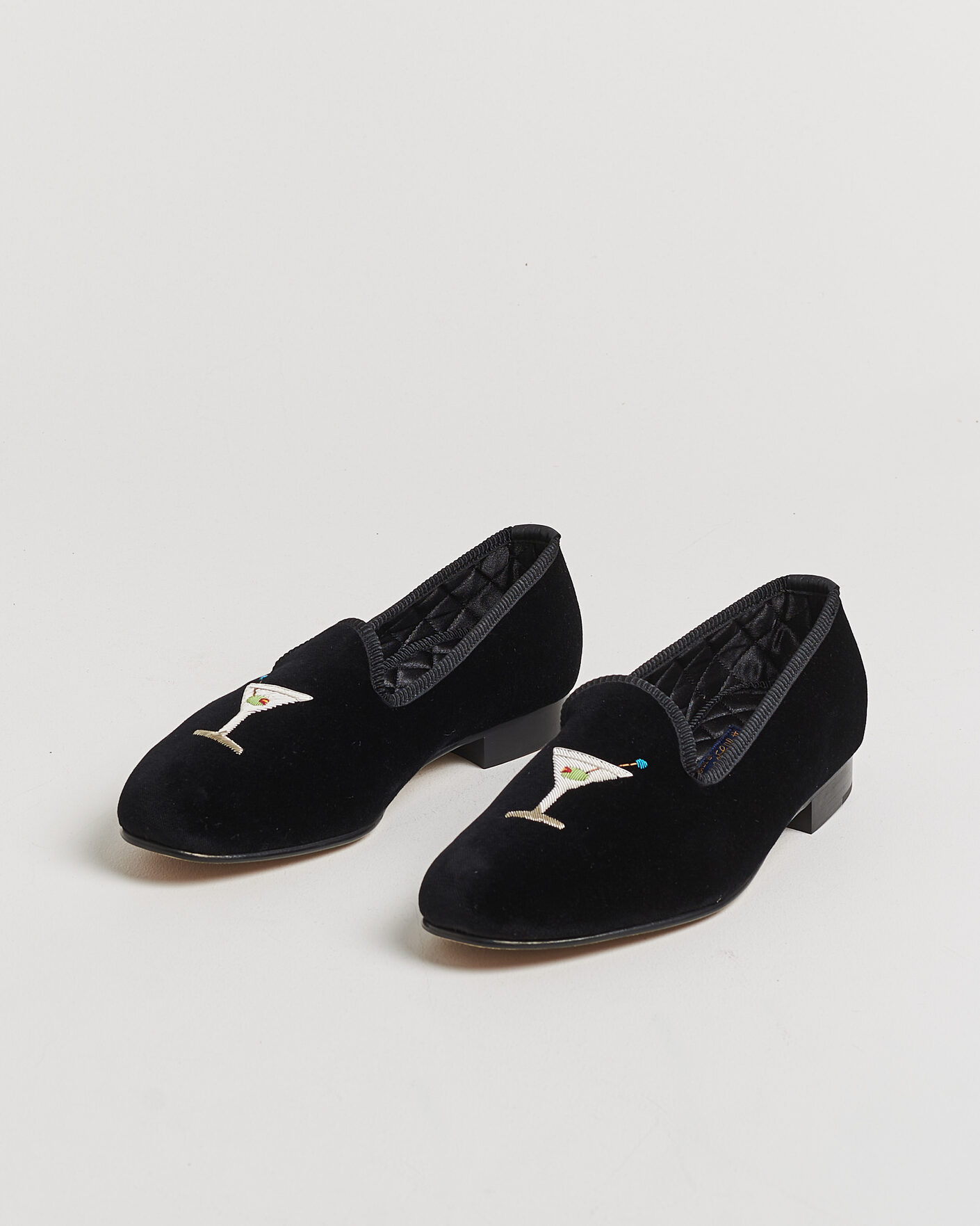 Hombres | Mocasines | Bowhill & Elliott | Martini Venetian Pump Black Velvet