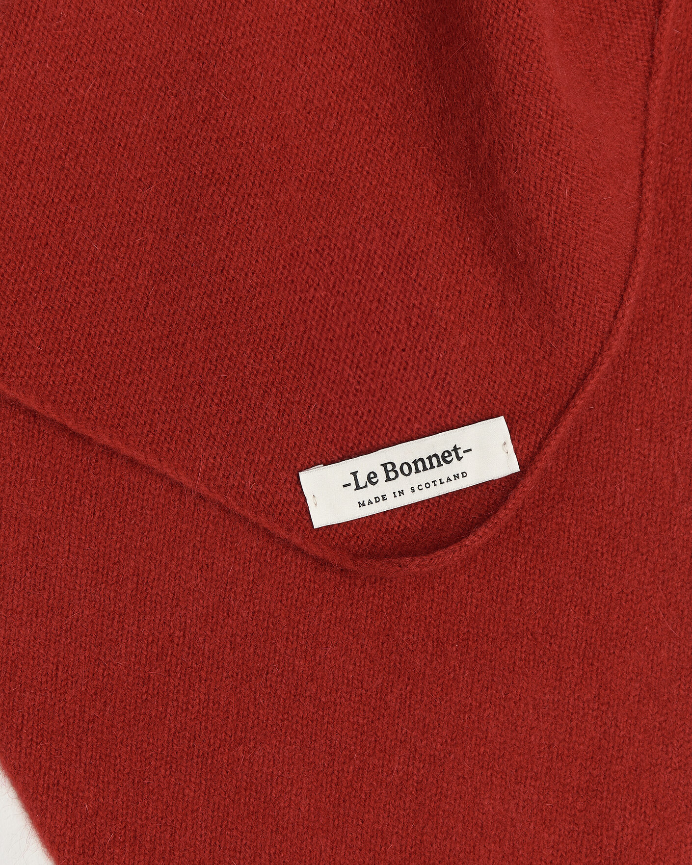 Hombres | Bufandas elegantes | Le Bonnet | Lambswool/Caregora Bandana Framboise