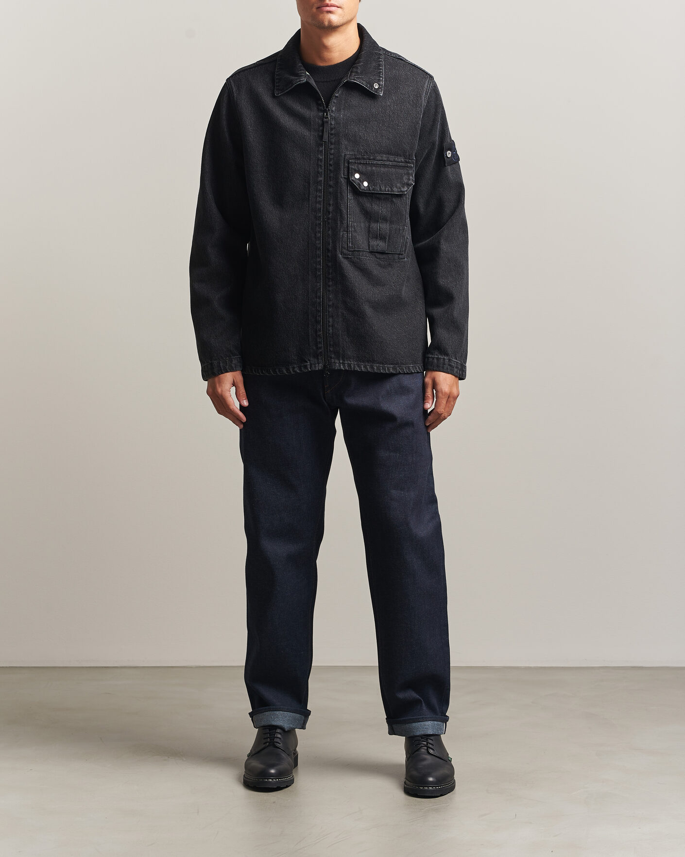 Hombres | Vaqueros | Stone Island | Regular Straight Fit Selvedge Jeans Blue Raw