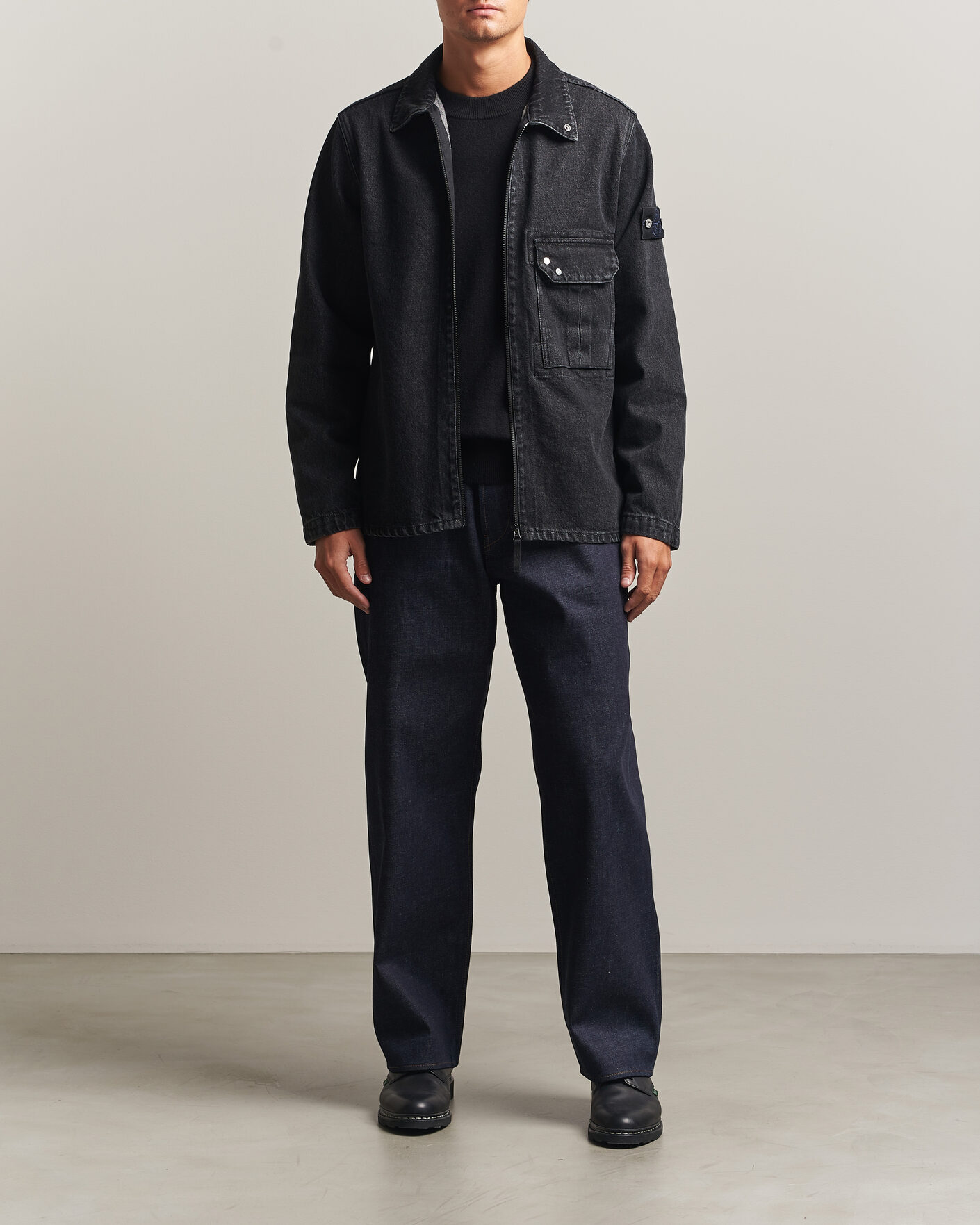 Hombres | Pantalones | Stone Island | Loose Fit Jeans Blue Raw