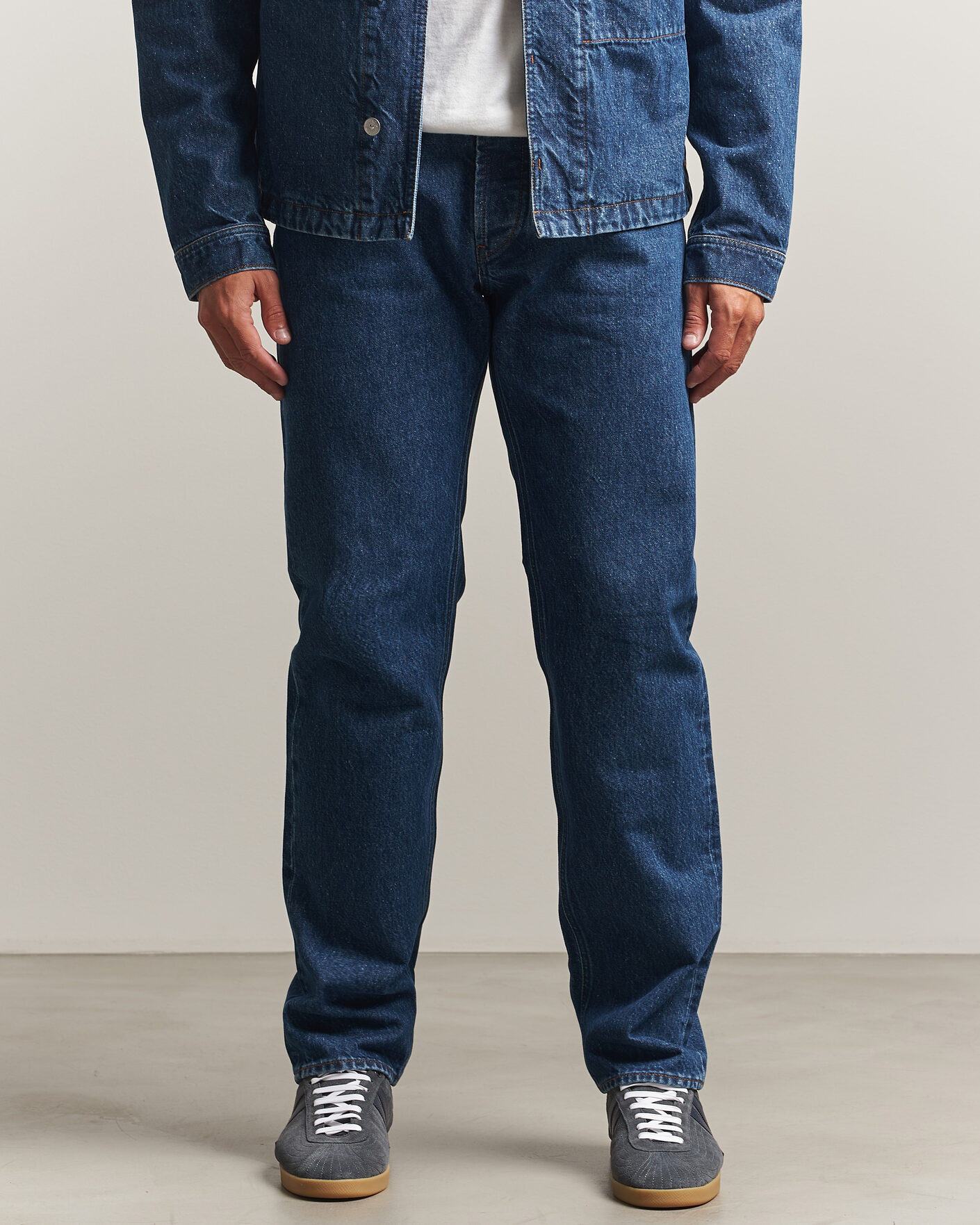 Hombres | Vaqueros | Stone Island | Regular Straight Fit Indigo Jeans Blue Medium Wash