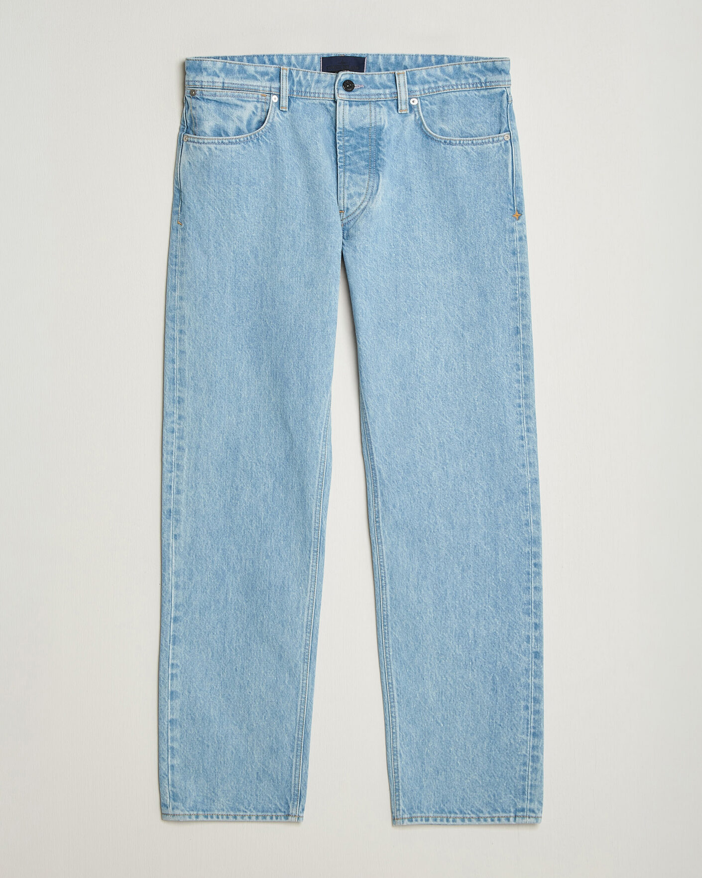 Hombres | Vaqueros | Stone Island | Regular Straight Fit Indigo Jeans Blue Light Wash