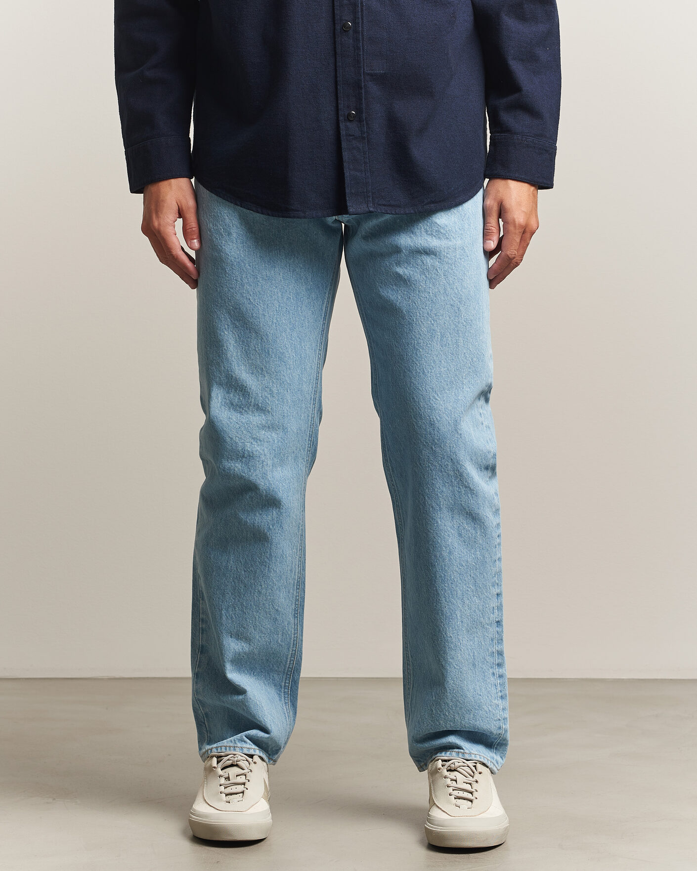 Hombres | Vaqueros | Stone Island | Regular Straight Fit Indigo Jeans Blue Light Wash