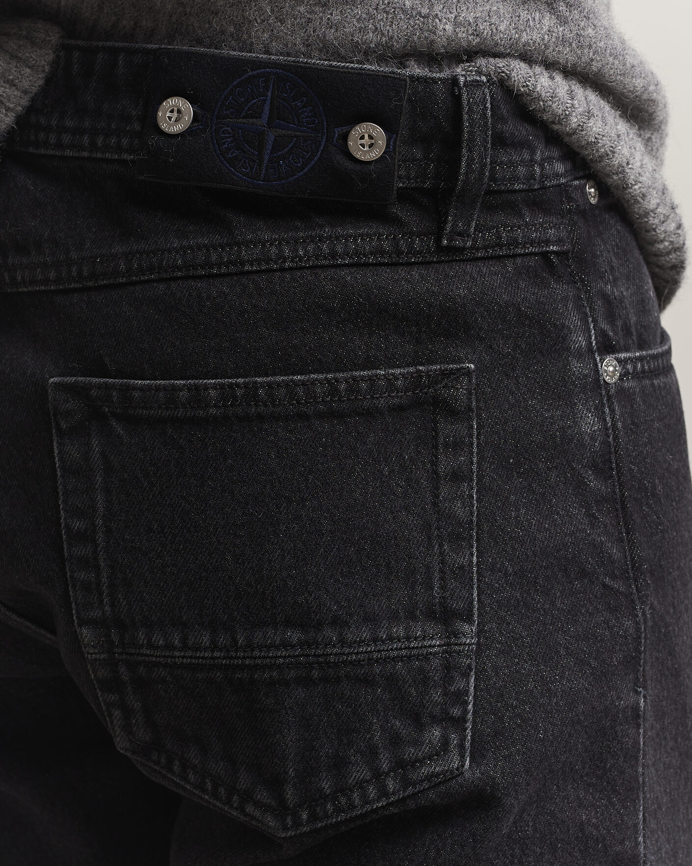 Hombres | Vaqueros | Stone Island | Regular Straight Fit Jeans Black Medium Wash