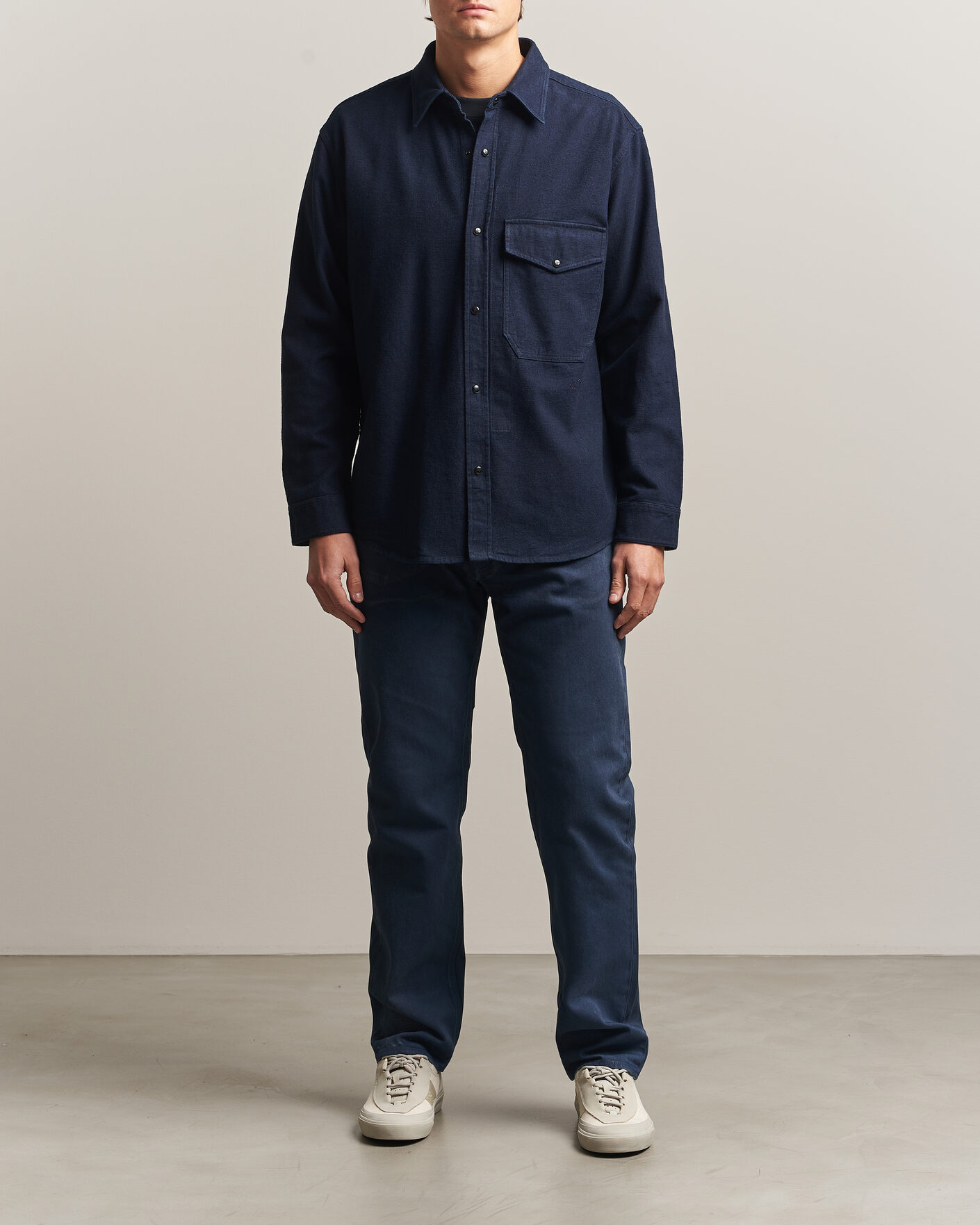 Hombres | Vaqueros | Stone Island | Hand Sprayed Reflective Bull Denim Jeans Slate Blue
