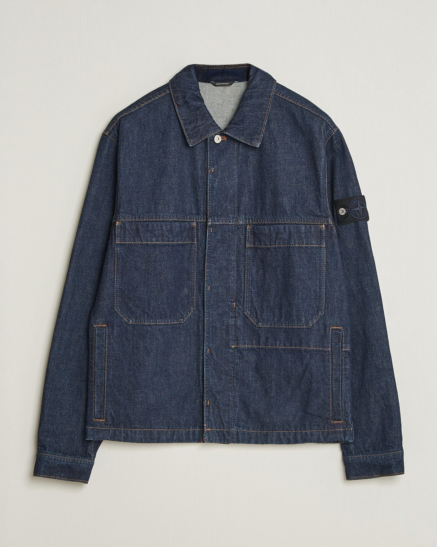 Hombres | Abrigos y chaquetas | Stone Island | Indigo Denim Coach Jacket Blue Rinse