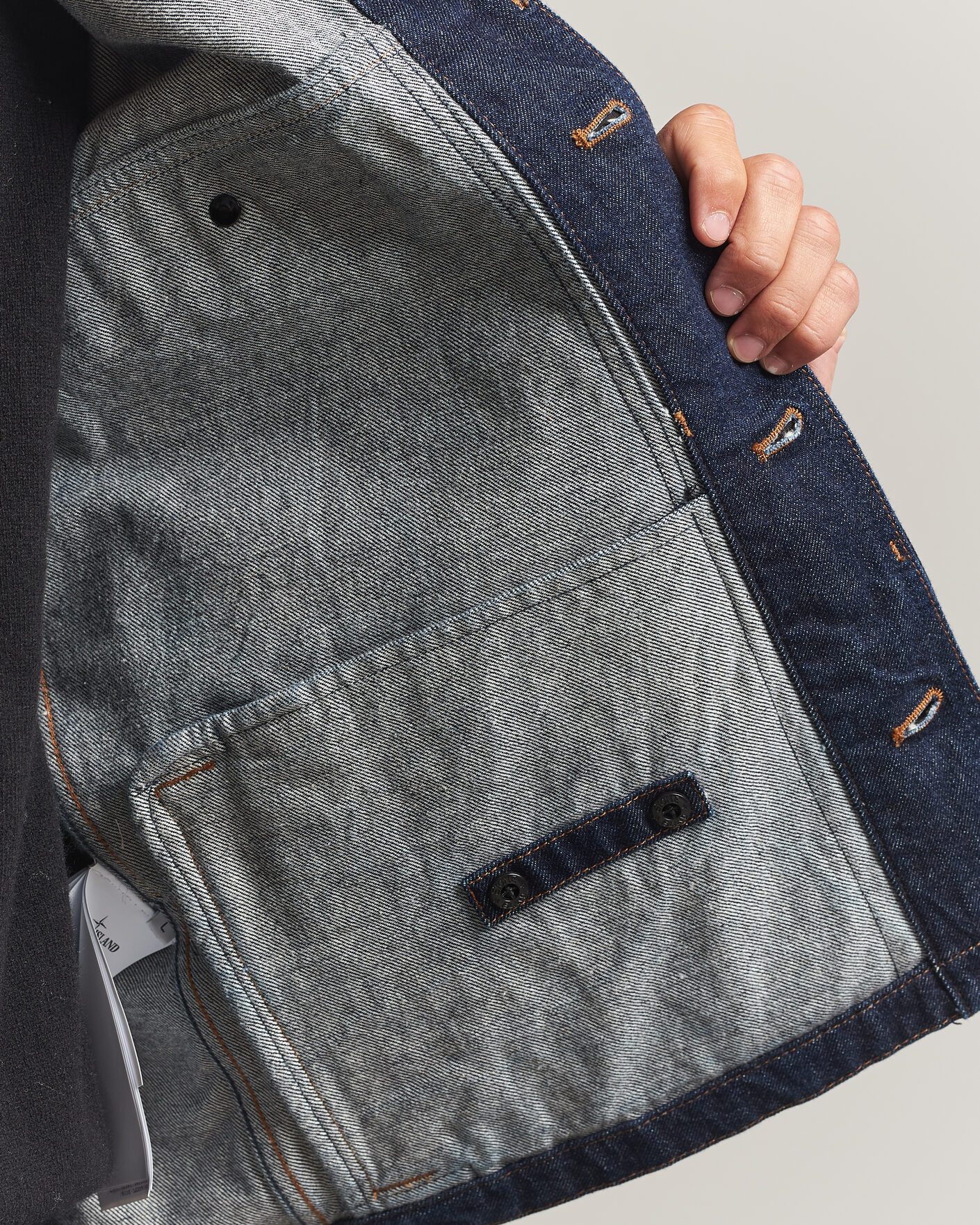 Hombres | Abrigos y chaquetas | Stone Island | Indigo Denim Coach Jacket Blue Rinse