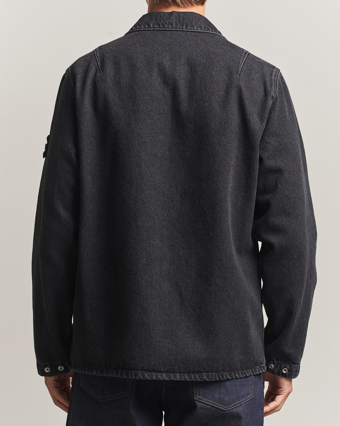 Hombres | Camisas | Stone Island | Denim Overshirt Black Medium Wash