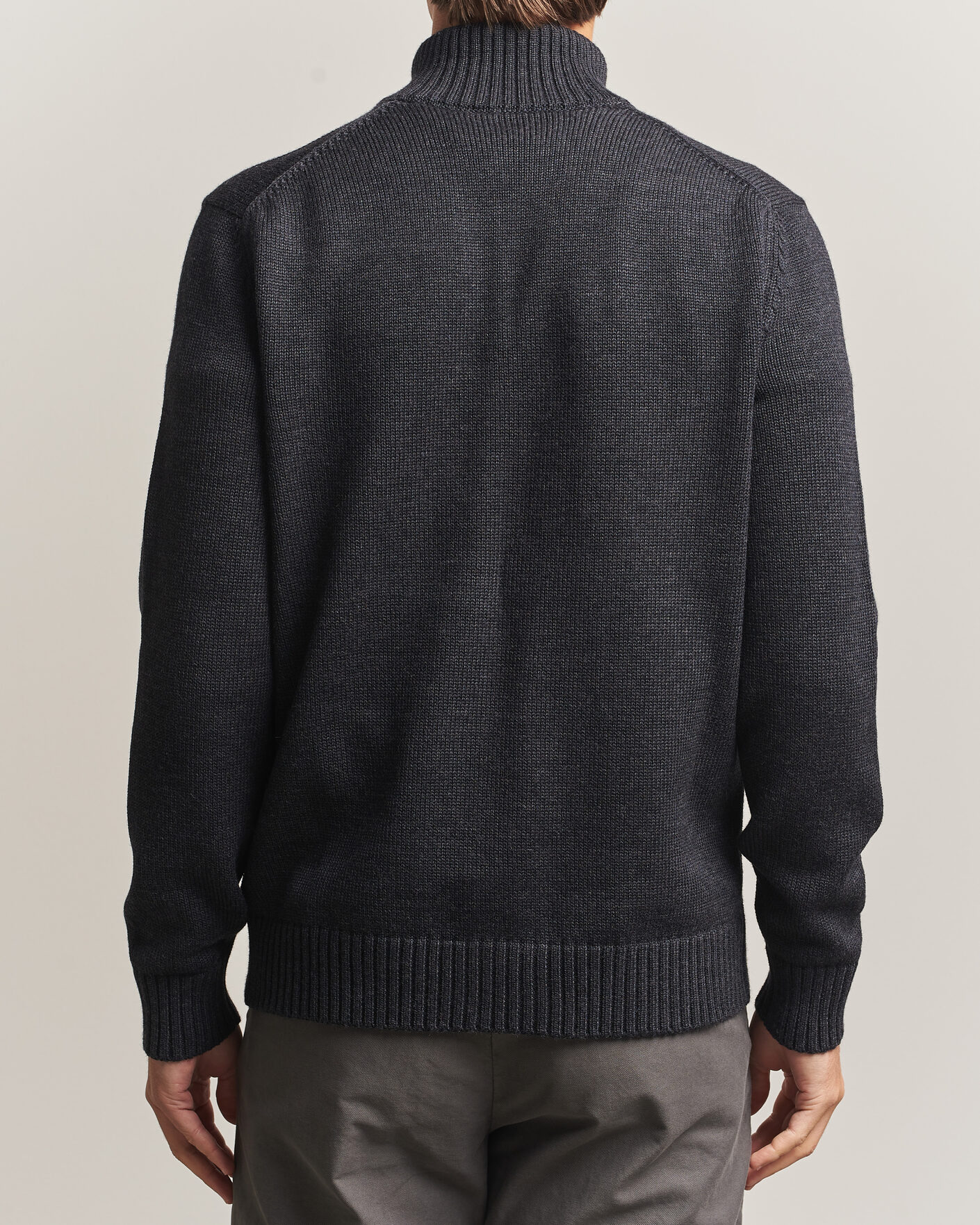 Hombres | Jerséis y prendas de punto | Zanone | Virgin Merino Wool Chioto Grey Melange