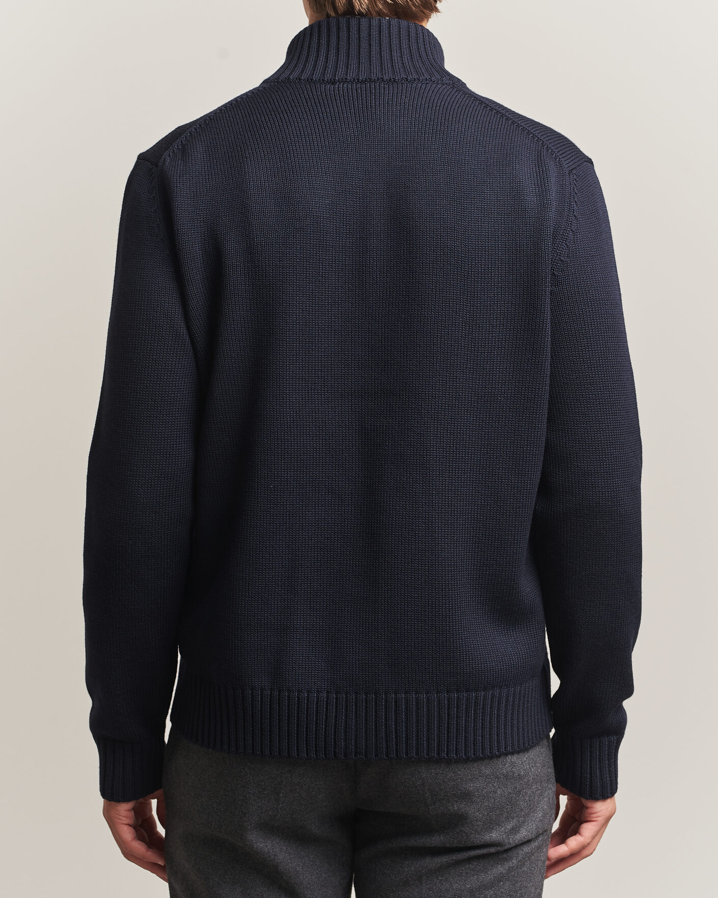 Hombres | Jerséis y prendas de punto | Zanone | Virgin Merino Wool Chioto Navy