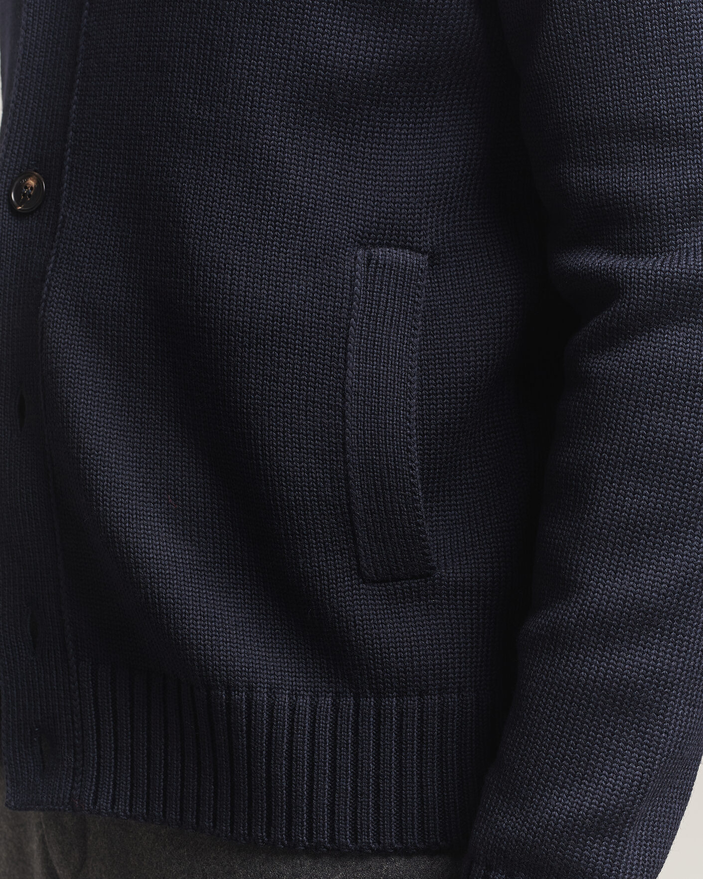 Hombres | Jerséis y prendas de punto | Zanone | Virgin Merino Wool Chioto Navy