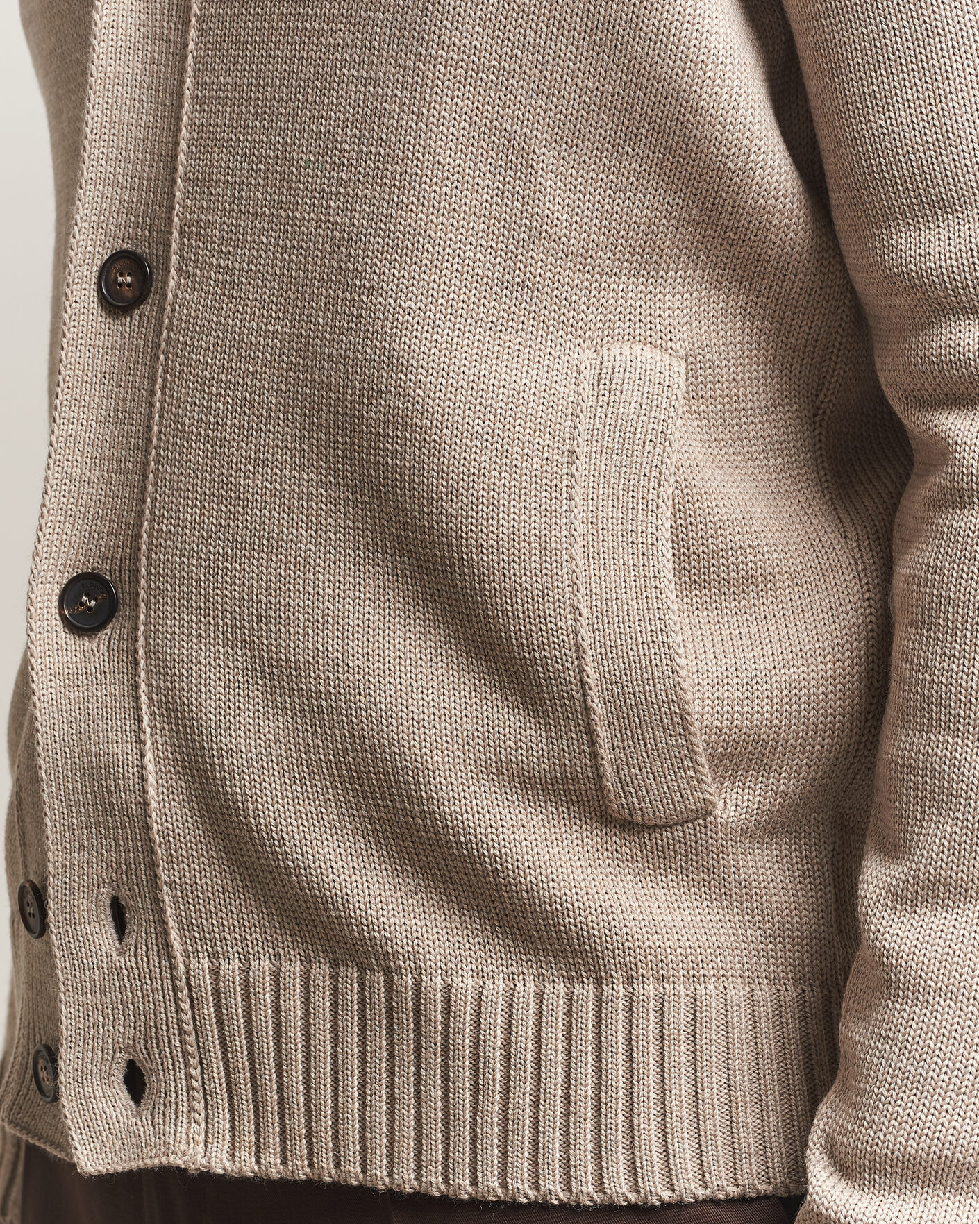 Hombres | Jerséis y prendas de punto | Zanone | Virgin Merino Wool Chioto Beige