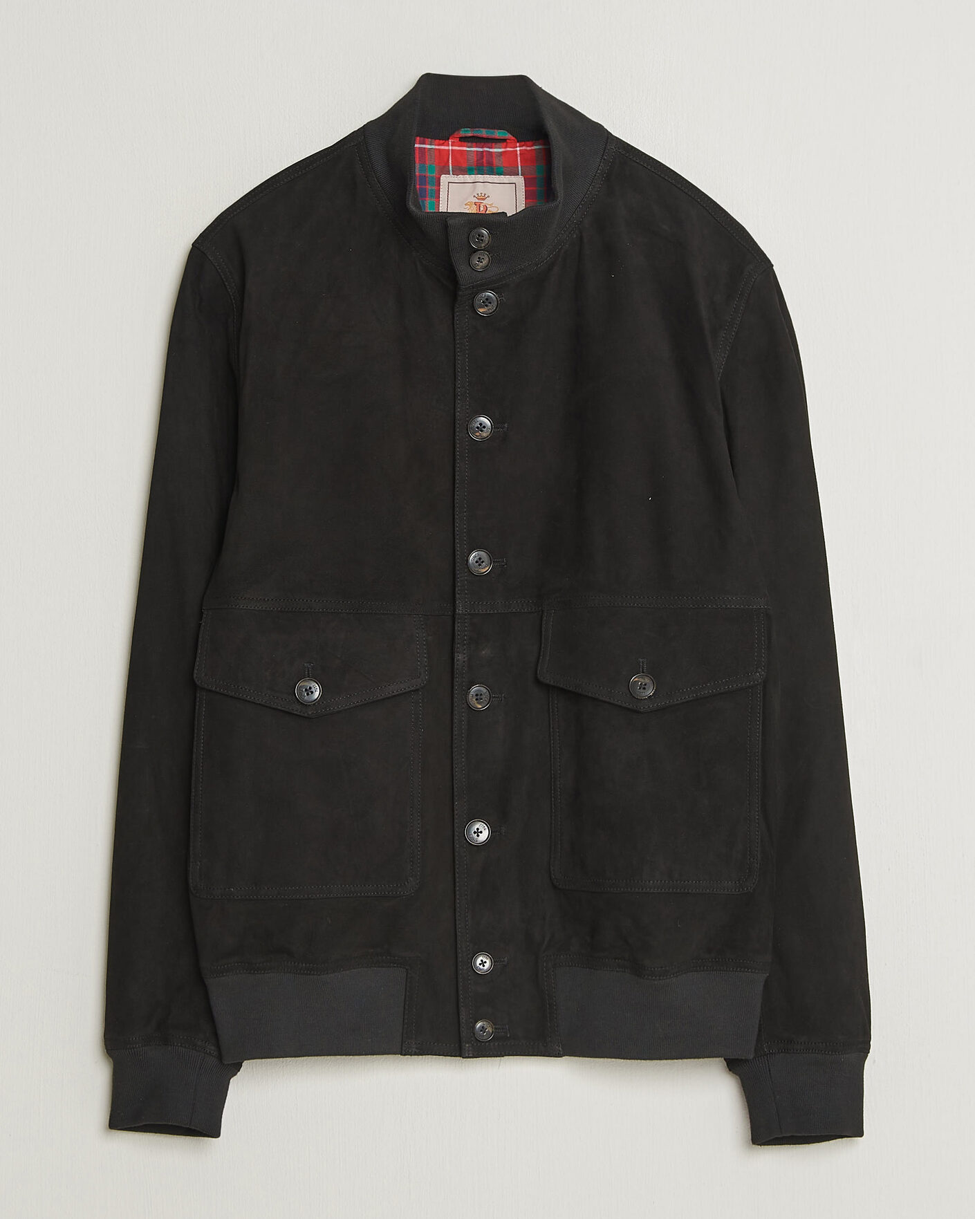 Hombres | Abrigos y chaquetas | Baracuta | Suede Blouson Jacket Black