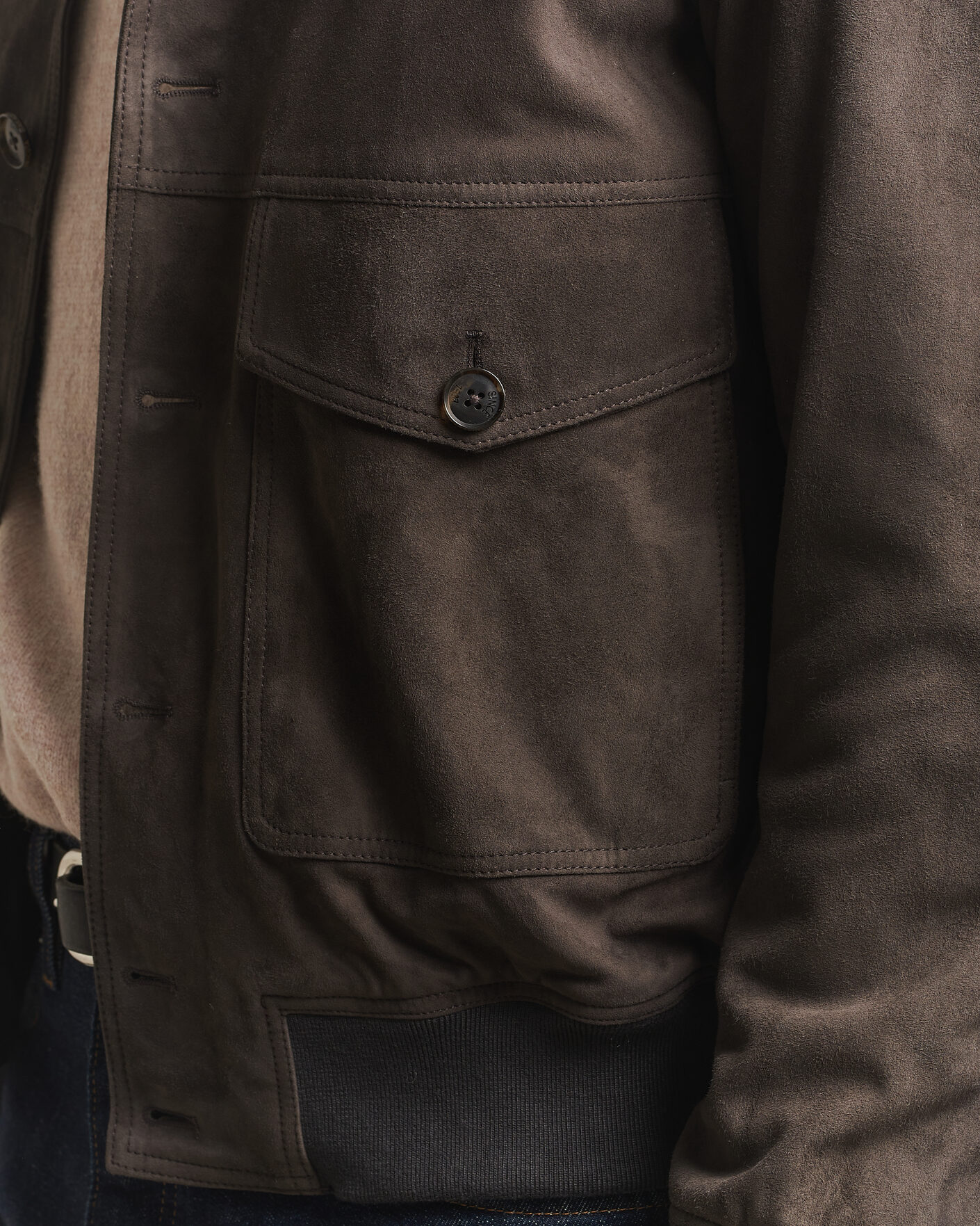 Hombres | Abrigos y chaquetas | Baracuta | Suede Blouson Jacket December Sky