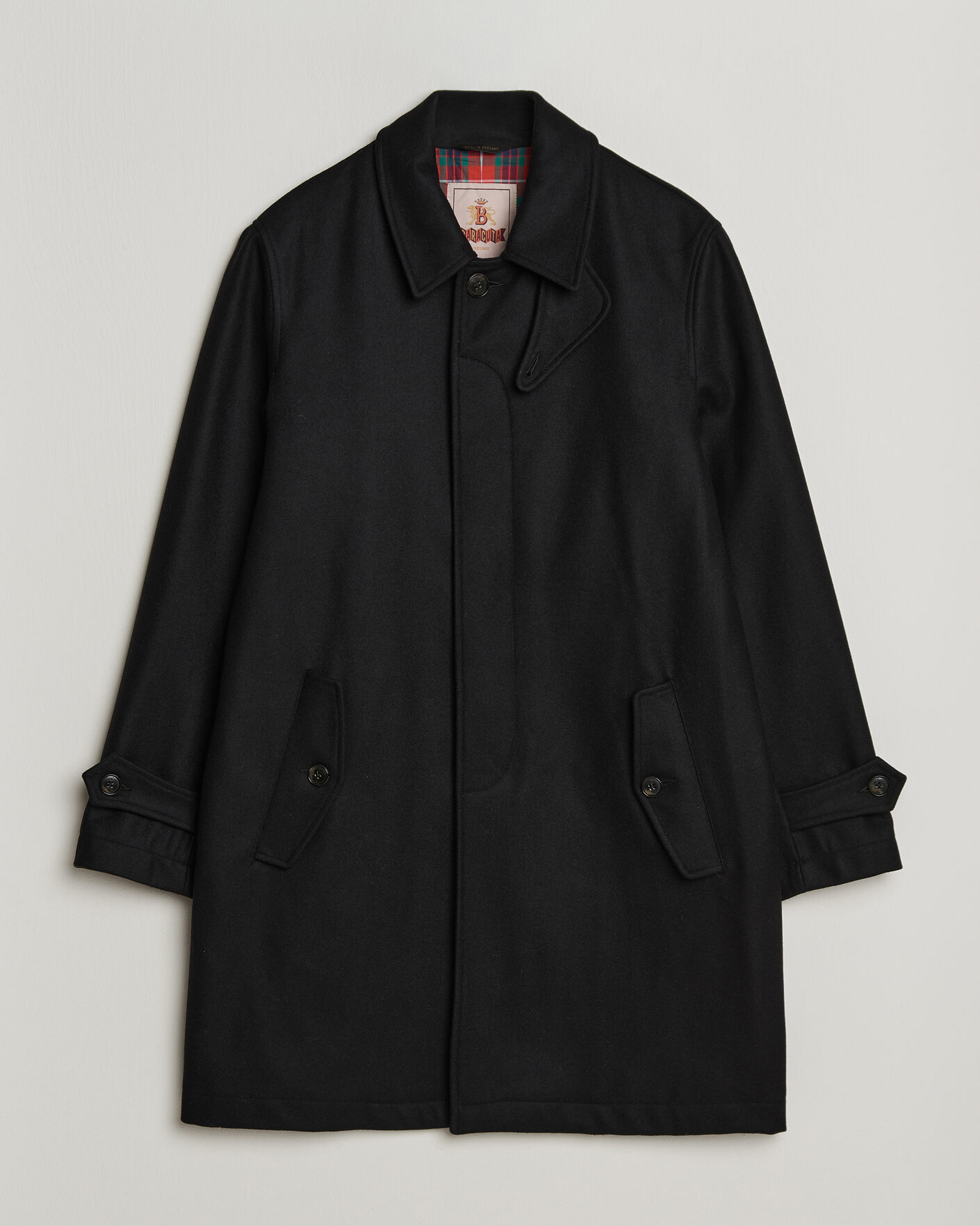 Hombres | Abrigos y chaquetas | Baracuta | G10 Melton Wool Coat Black