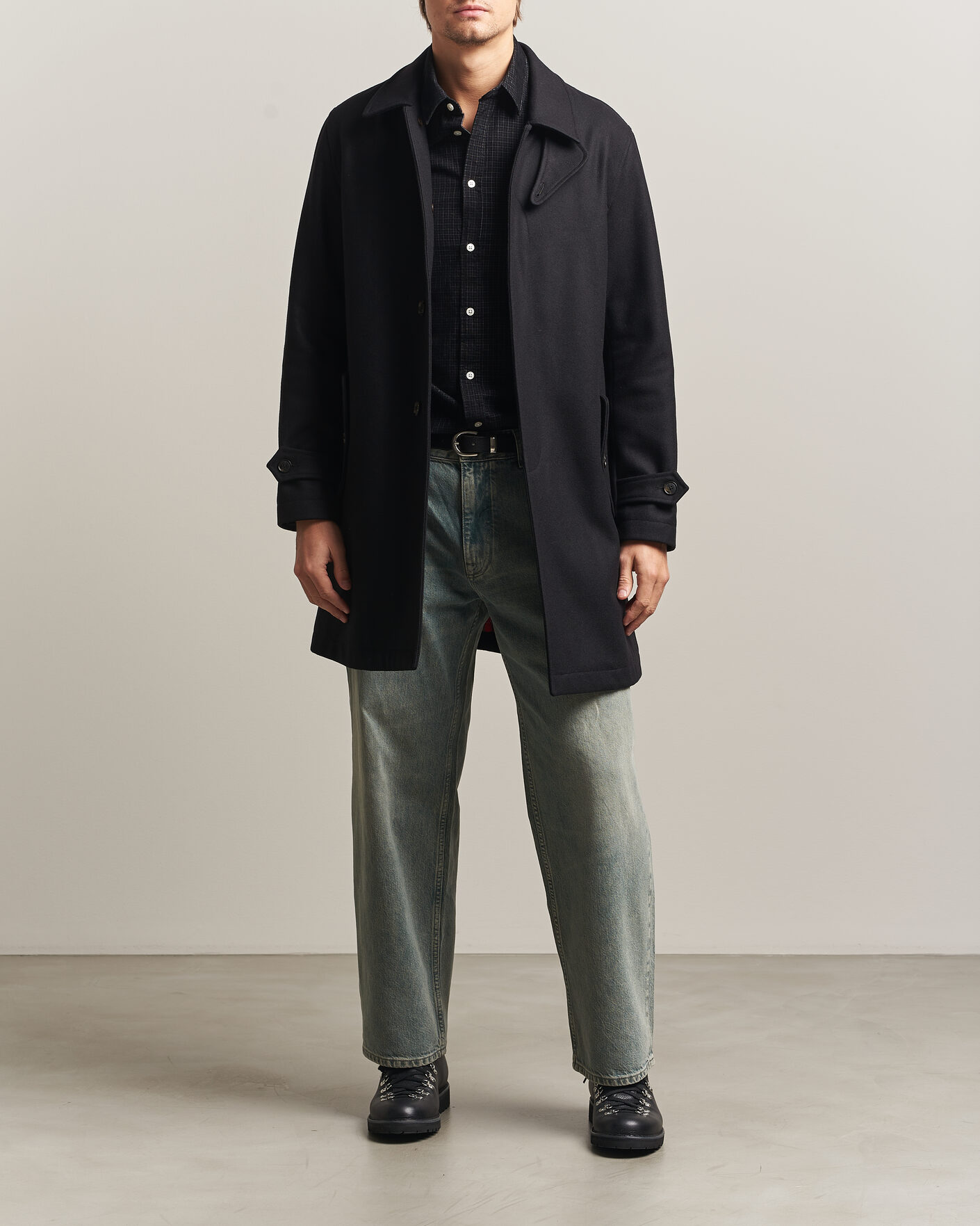 Hombres | Abrigos y chaquetas | Baracuta | G10 Melton Wool Coat Black