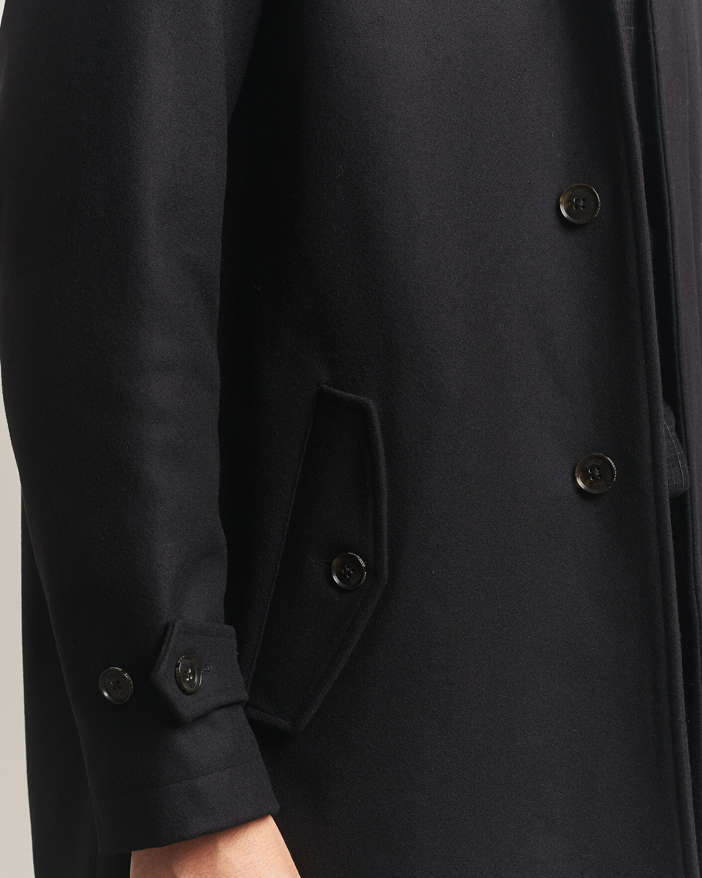 Hombres | Abrigos y chaquetas | Baracuta | G10 Melton Wool Coat Black