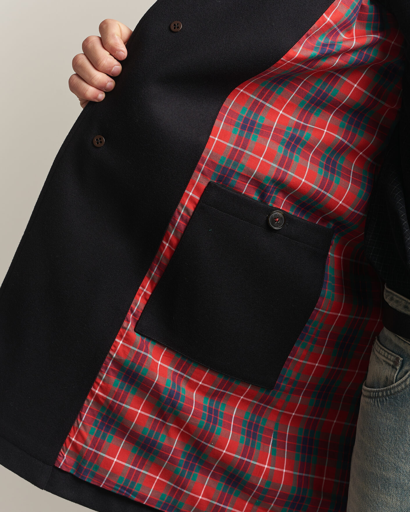 Hombres | Abrigos y chaquetas | Baracuta | G10 Melton Wool Coat Black
