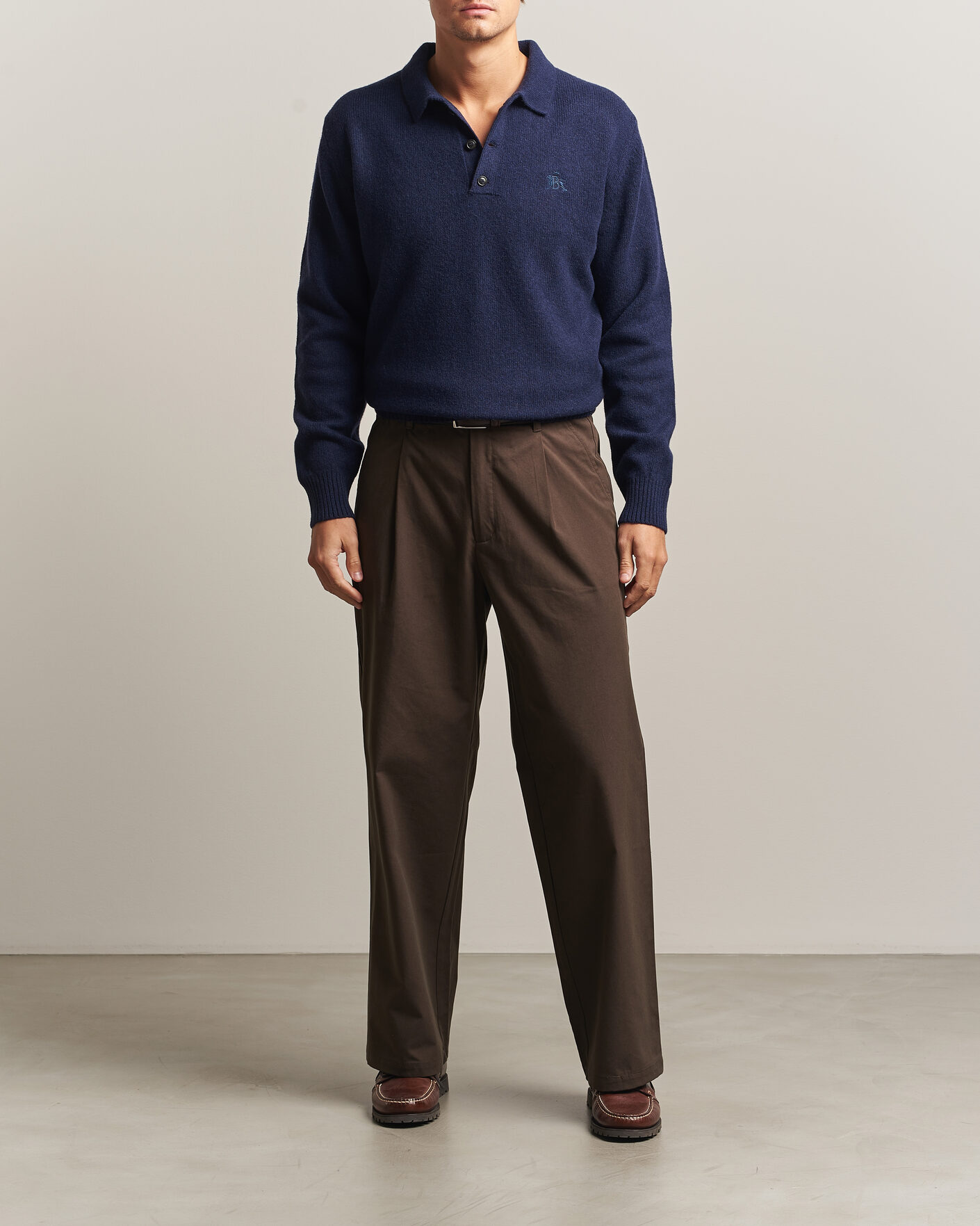 Hombres | Jerséis y prendas de punto | Baracuta | Shetland Polo Navy