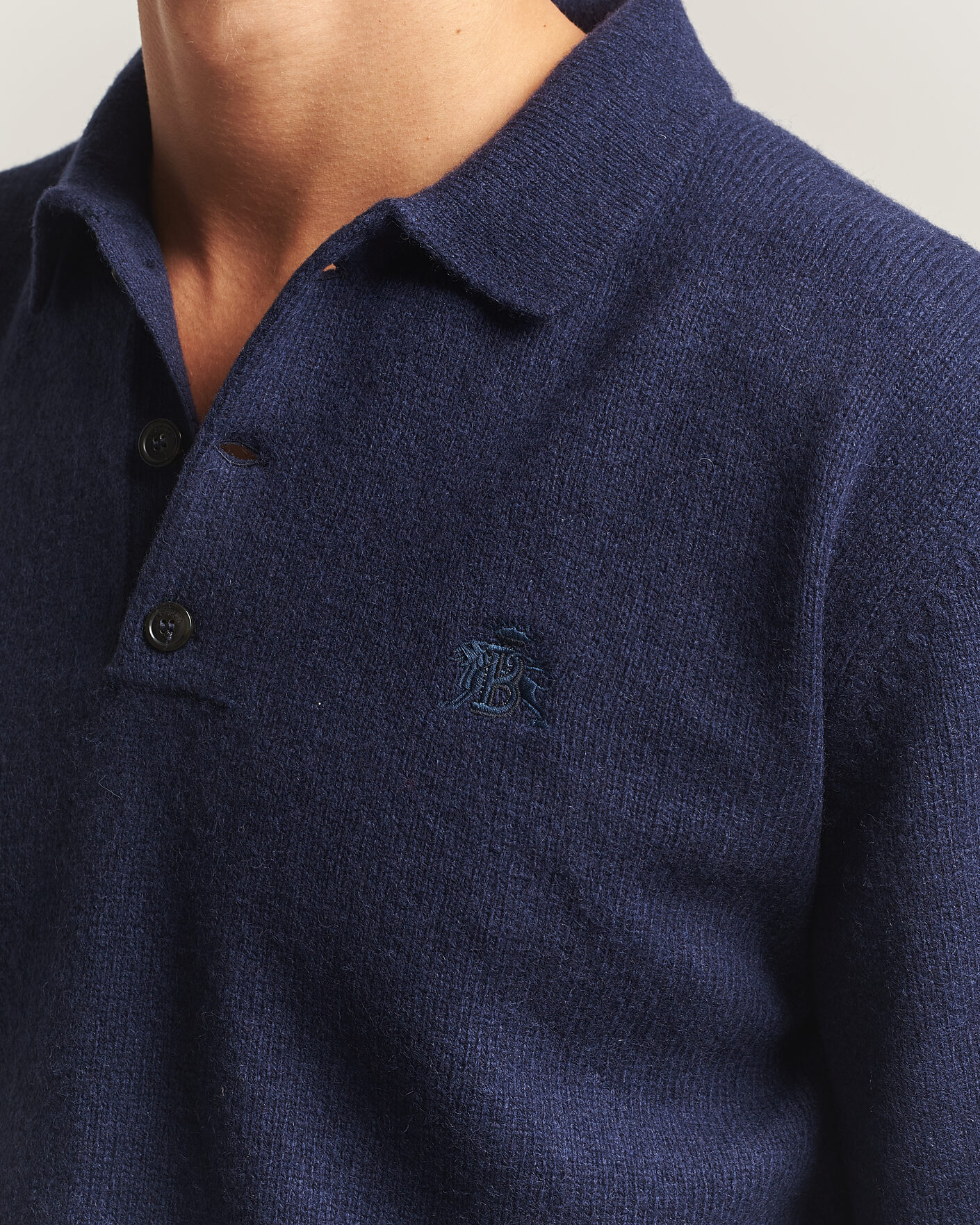 Hombres | Jerséis y prendas de punto | Baracuta | Shetland Polo Navy