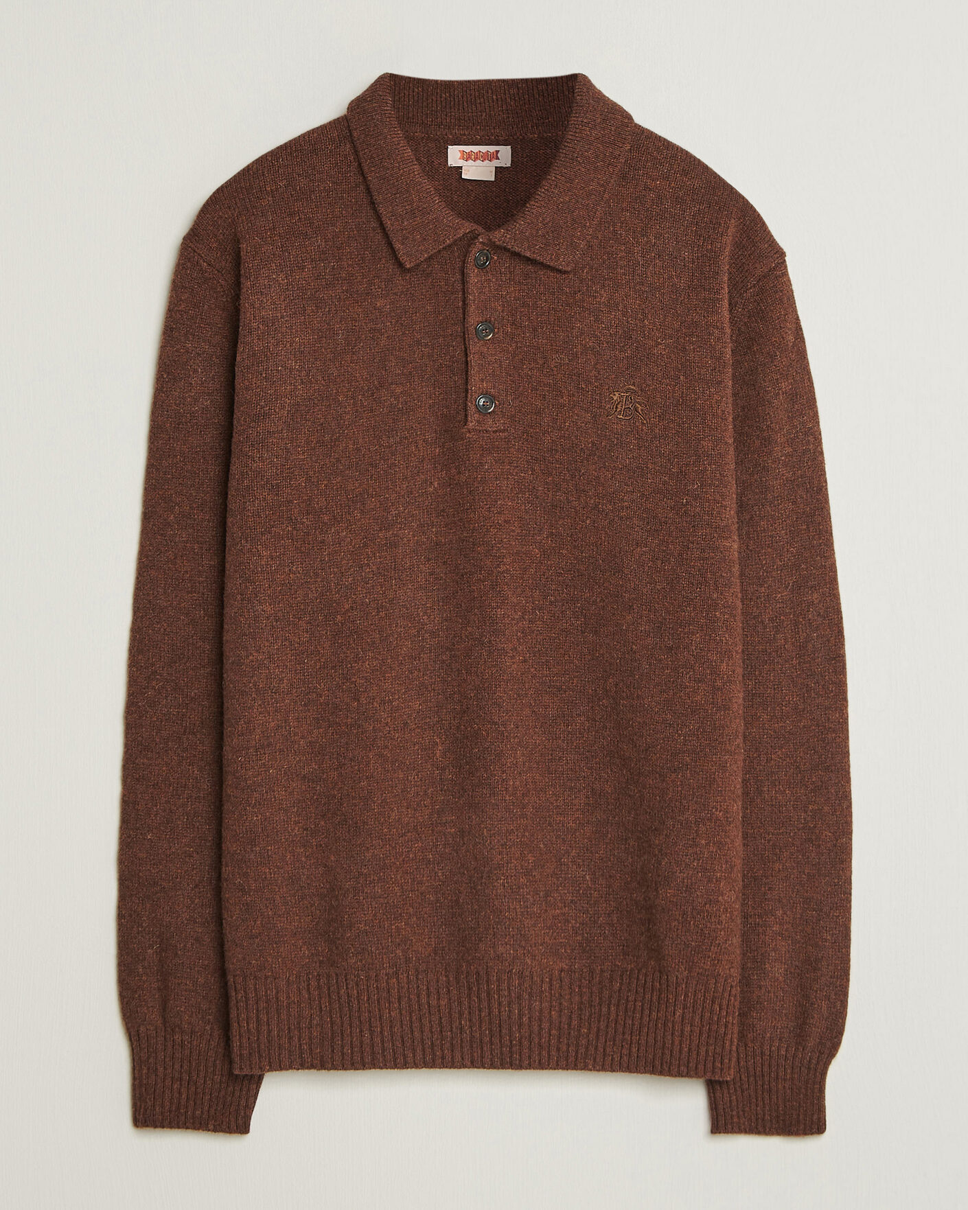 Hombres | Jerséis y prendas de punto | Baracuta | Shetland Polo Slate Black