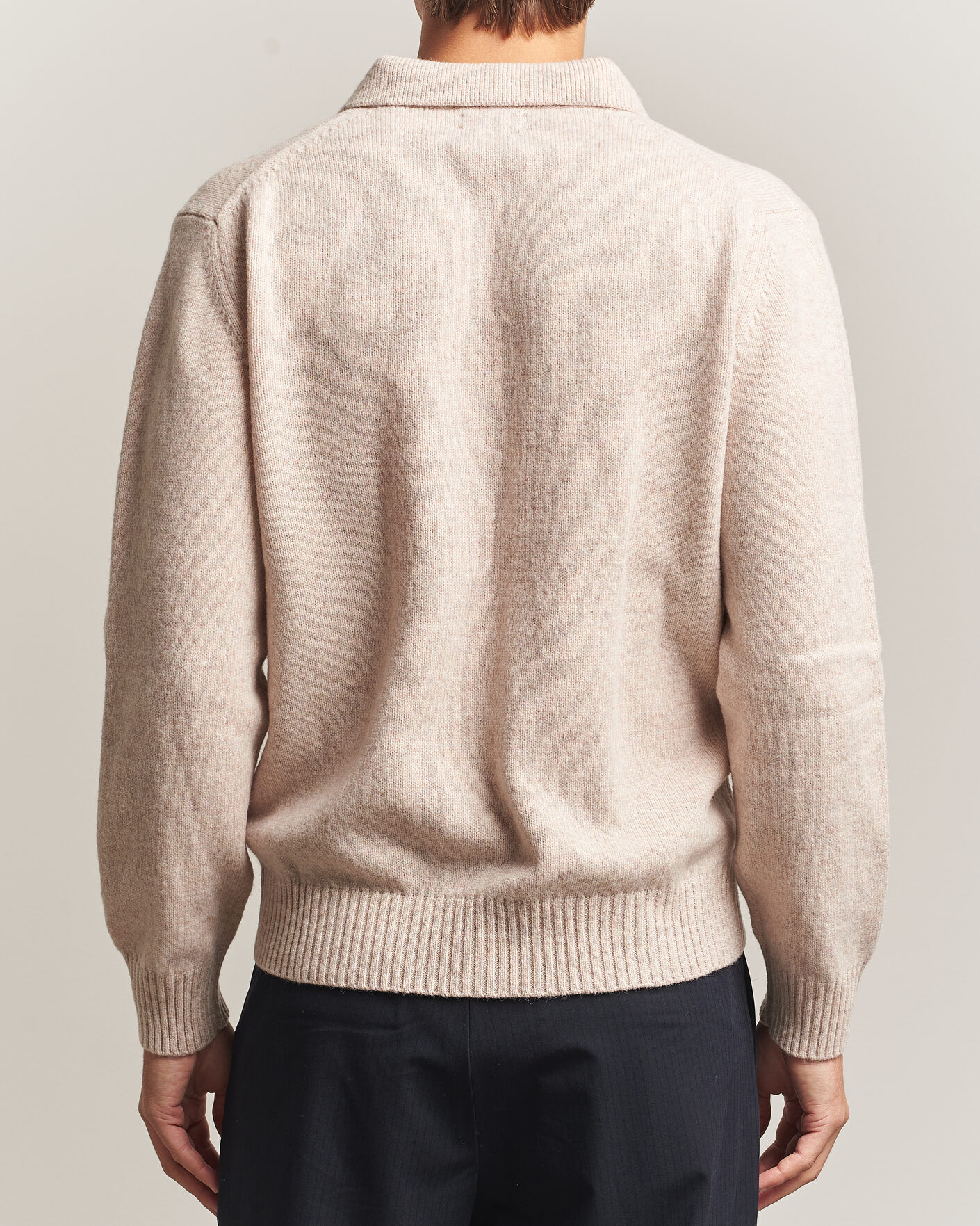 Hombres | Jerséis y prendas de punto | Baracuta | Shetland Polo Antique White