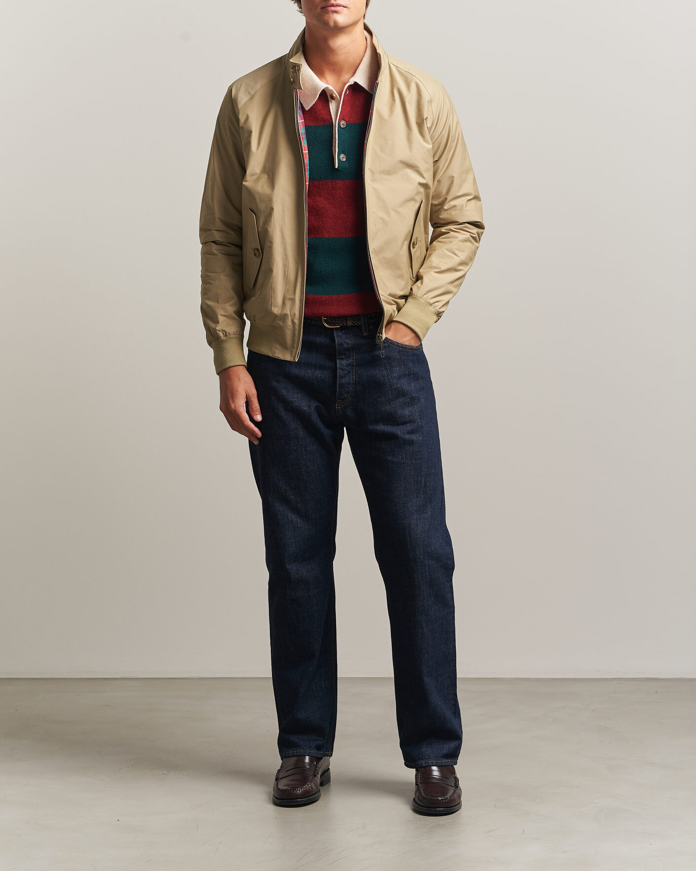 Hombres | Abrigos y chaquetas | Baracuta | G9 Original Harrington Jacket Natural