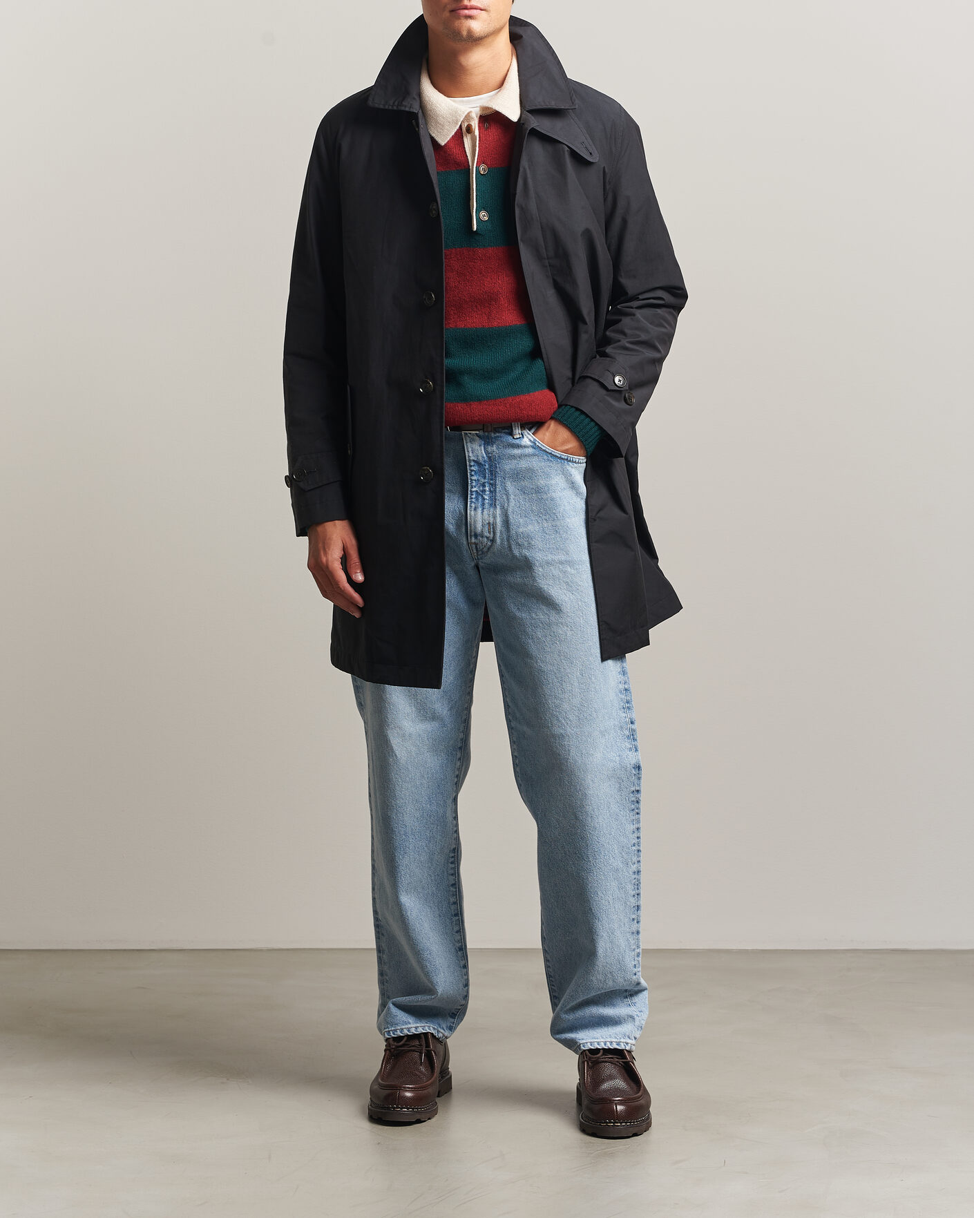 Hombres | Abrigos y chaquetas | Baracuta | G10 Detachable Cloth Coat Dark Navy
