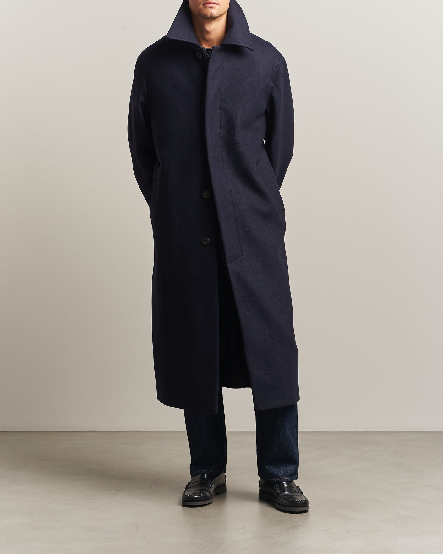 Hombres | Abrigos y chaquetas | Sunflower | Wool Blend Winter Coat Navy