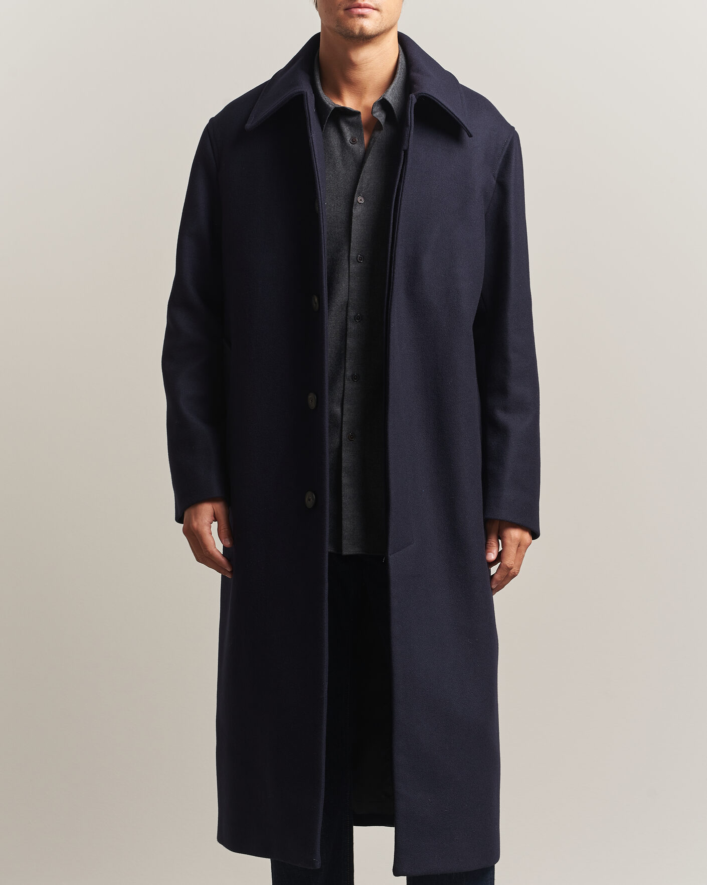 Hombres | Abrigos y chaquetas | Sunflower | Wool Blend Winter Coat Navy