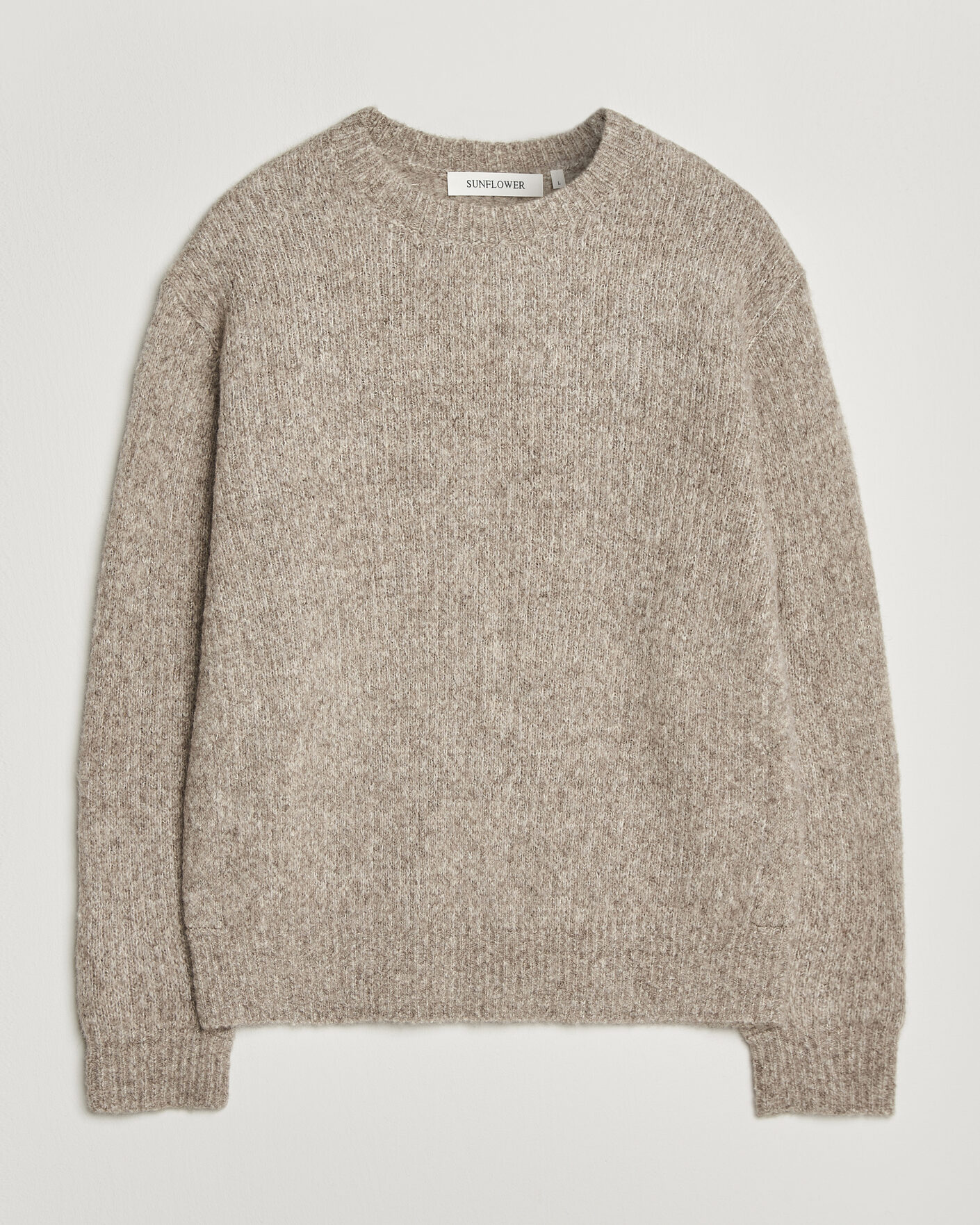 Hombres | Jerséis y prendas de punto | Sunflower | Yak Sweater Dark Oat