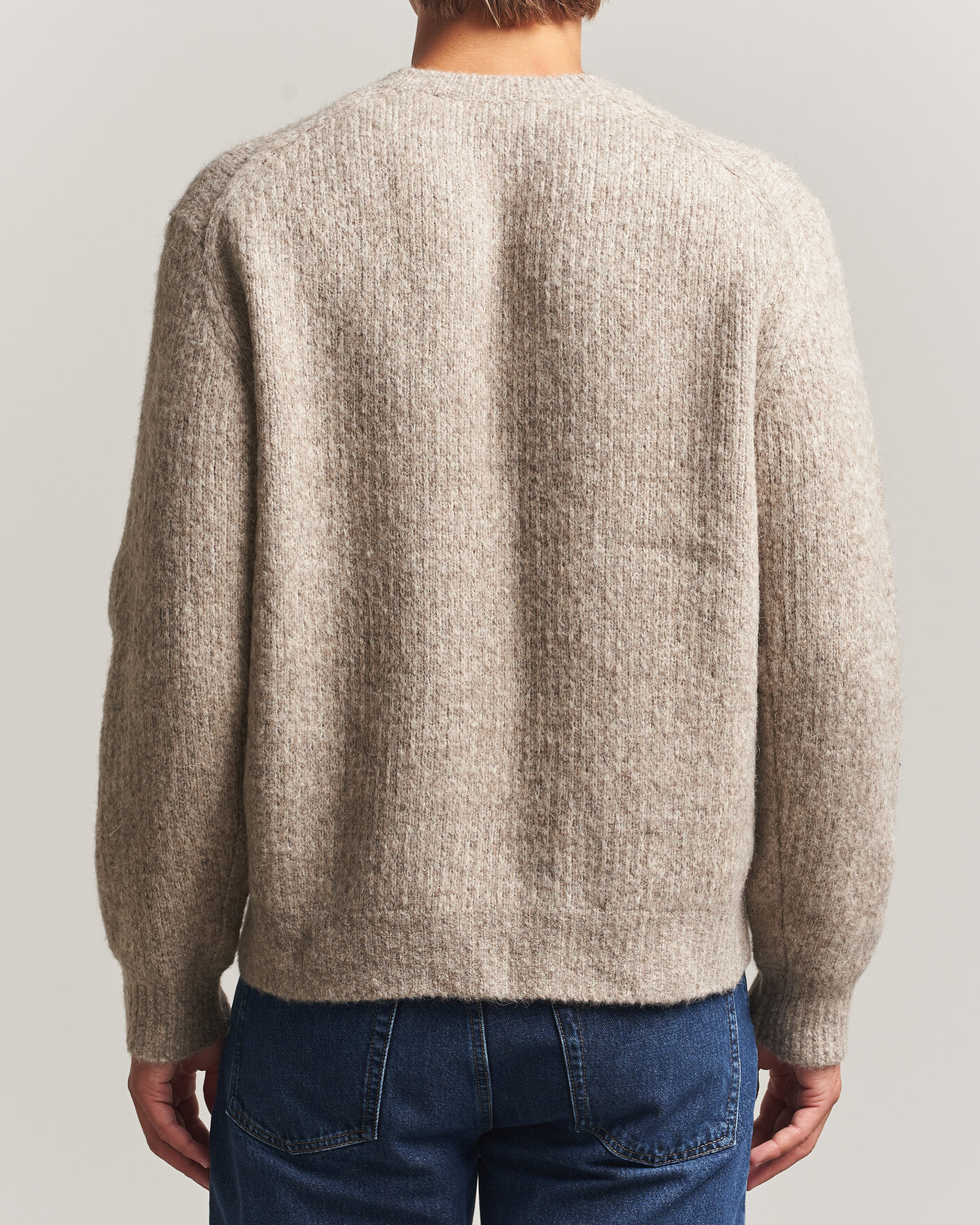 Hombres | Jerséis y prendas de punto | Sunflower | Yak Sweater Dark Oat