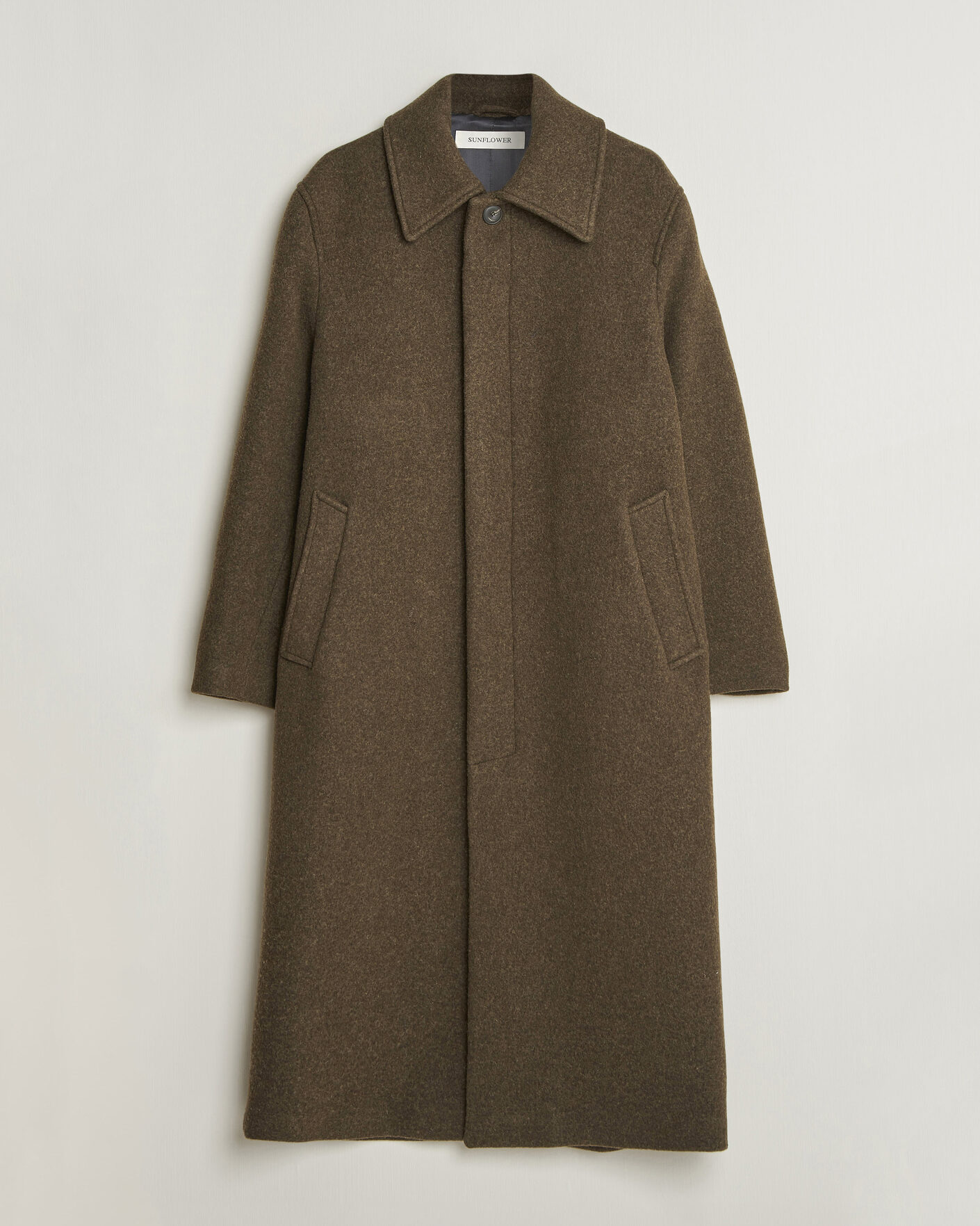 Hombres | Abrigos y chaquetas | Sunflower | Wool Blend Winter Coat Green Moss