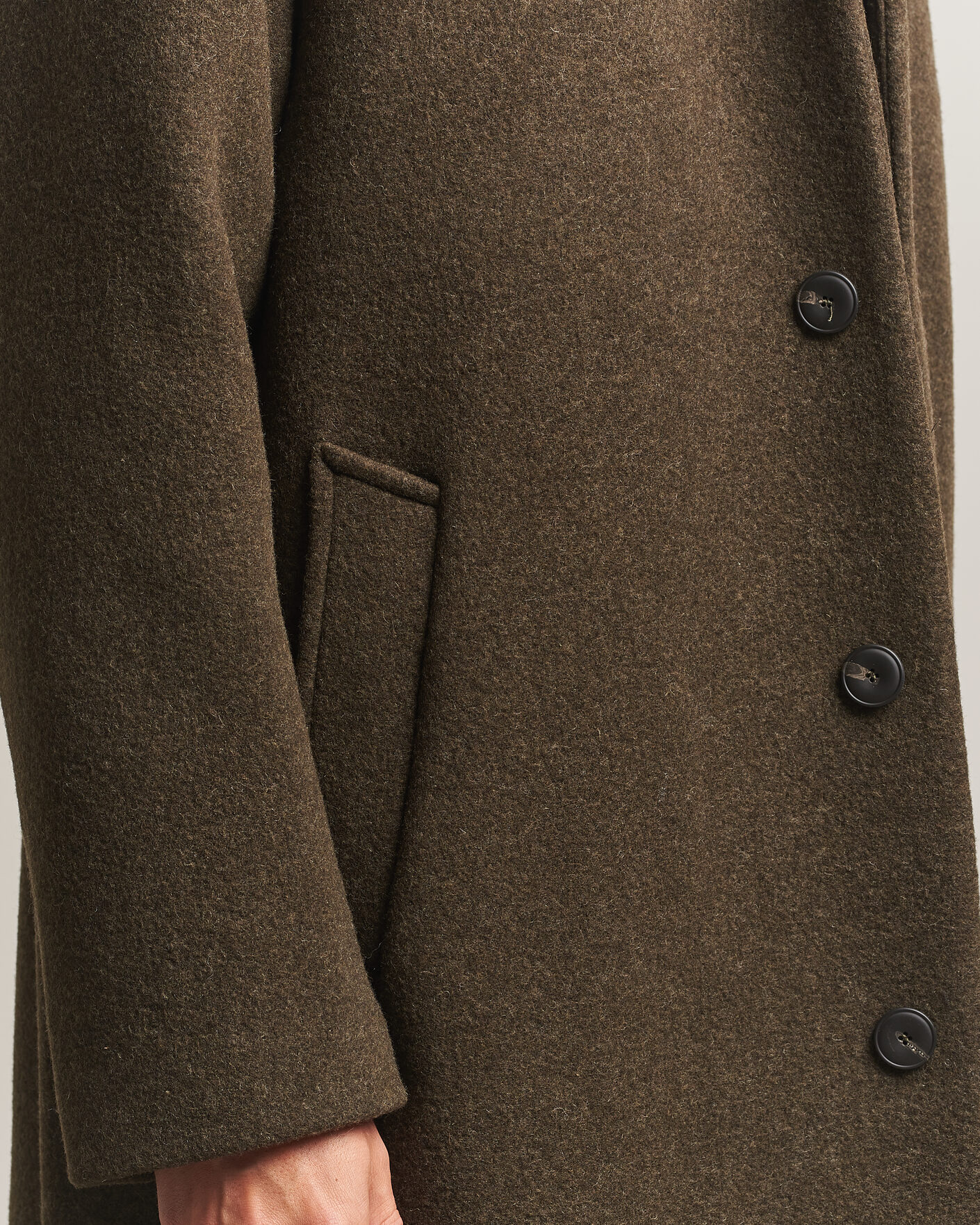 Hombres | Abrigos y chaquetas | Sunflower | Wool Blend Winter Coat Green Moss
