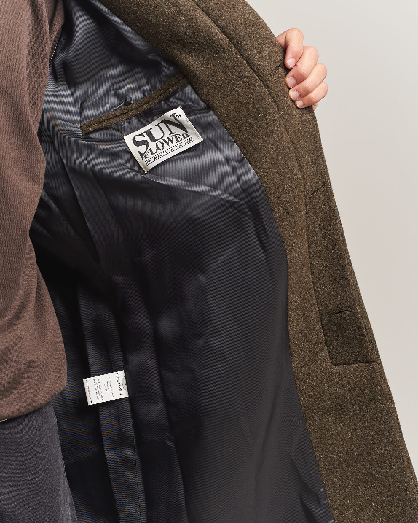 Hombres | Abrigos y chaquetas | Sunflower | Wool Blend Winter Coat Green Moss