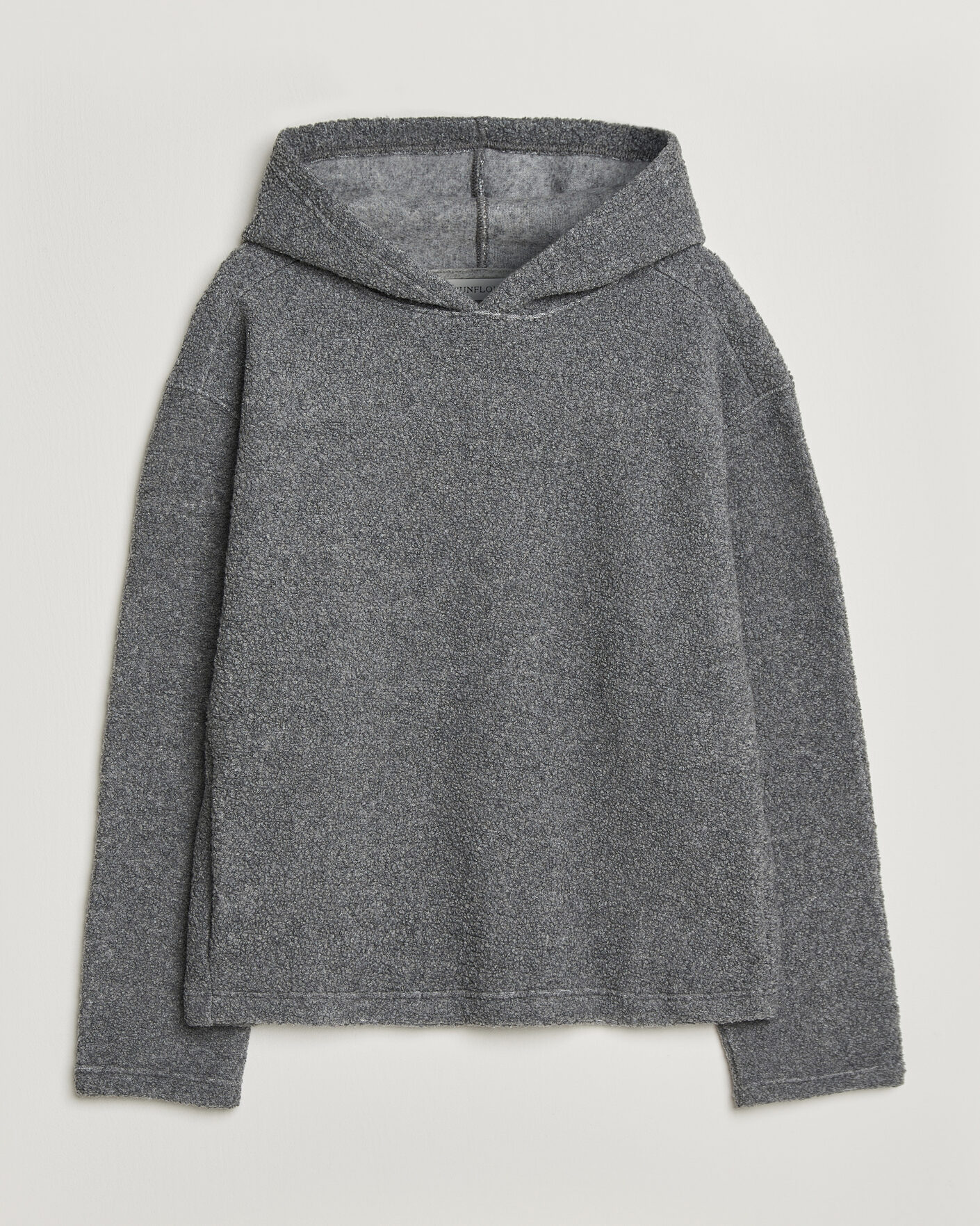 Hombres | Jerséis y prendas de punto | Sunflower | Wool Hoodie Grey Melange