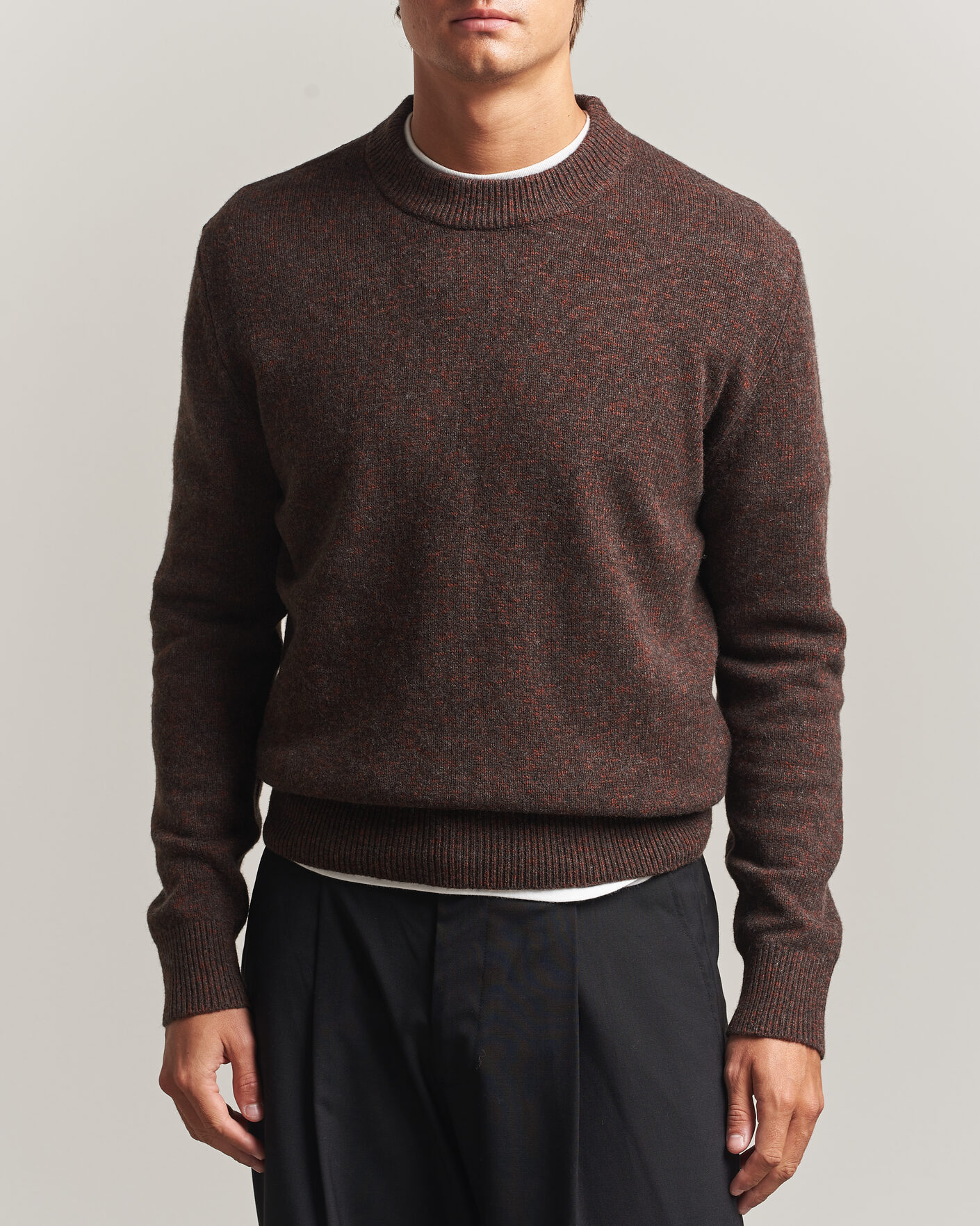 Hombres | Jerséis y prendas de punto | Sunflower | Moon Merino Sweater Brown