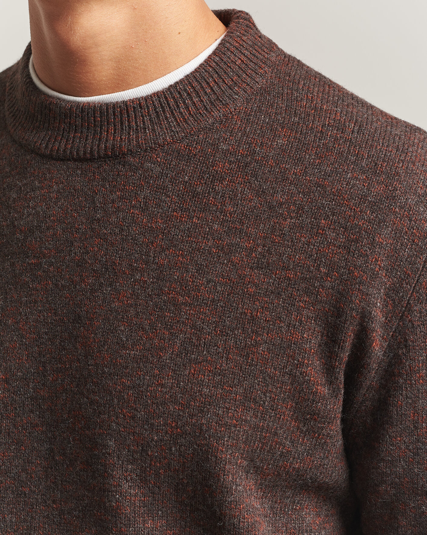 Hombres | Jerséis y prendas de punto | Sunflower | Moon Merino Sweater Brown