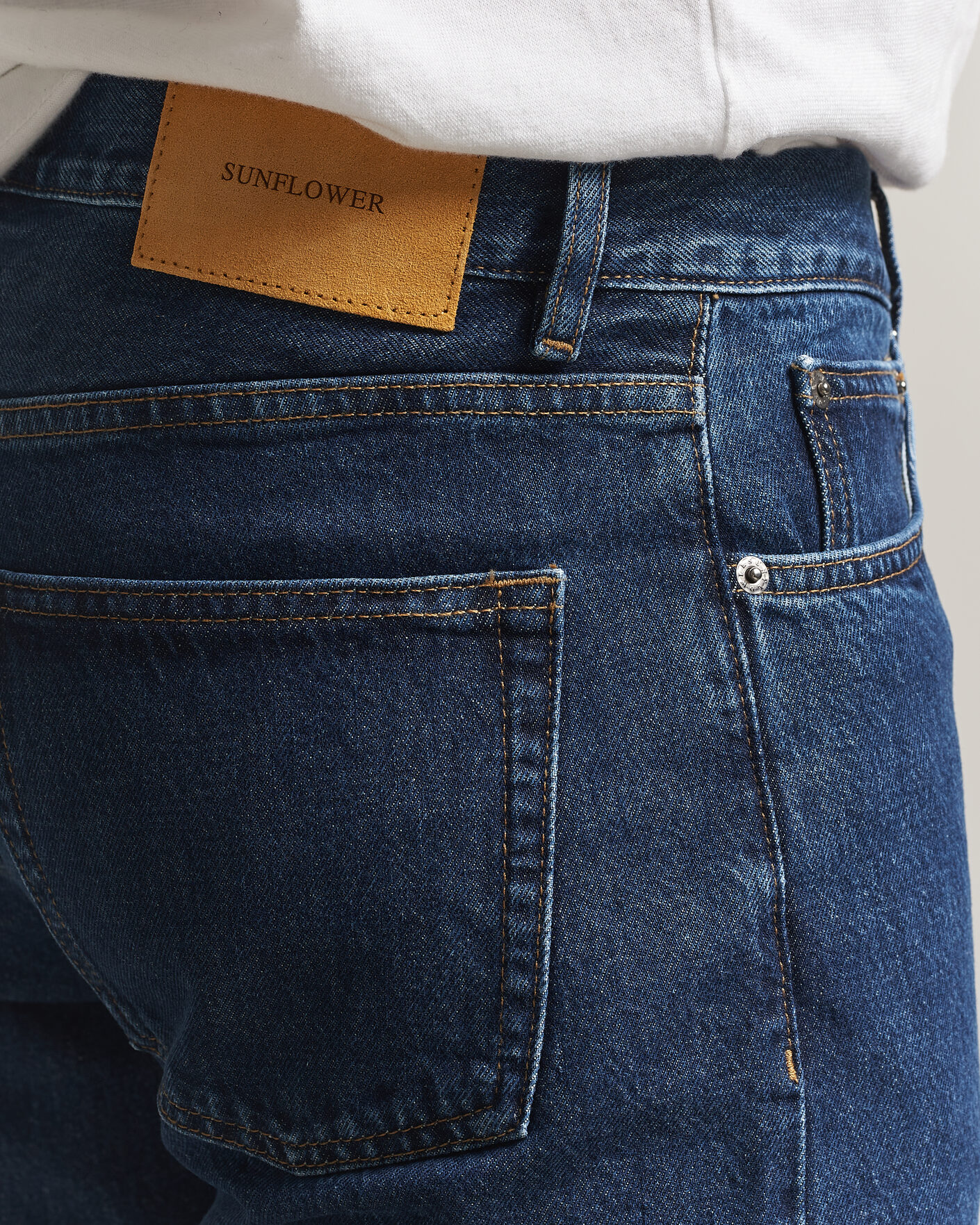 Hombres | Vaqueros | Sunflower | Low Straight Jeans Blue Wash