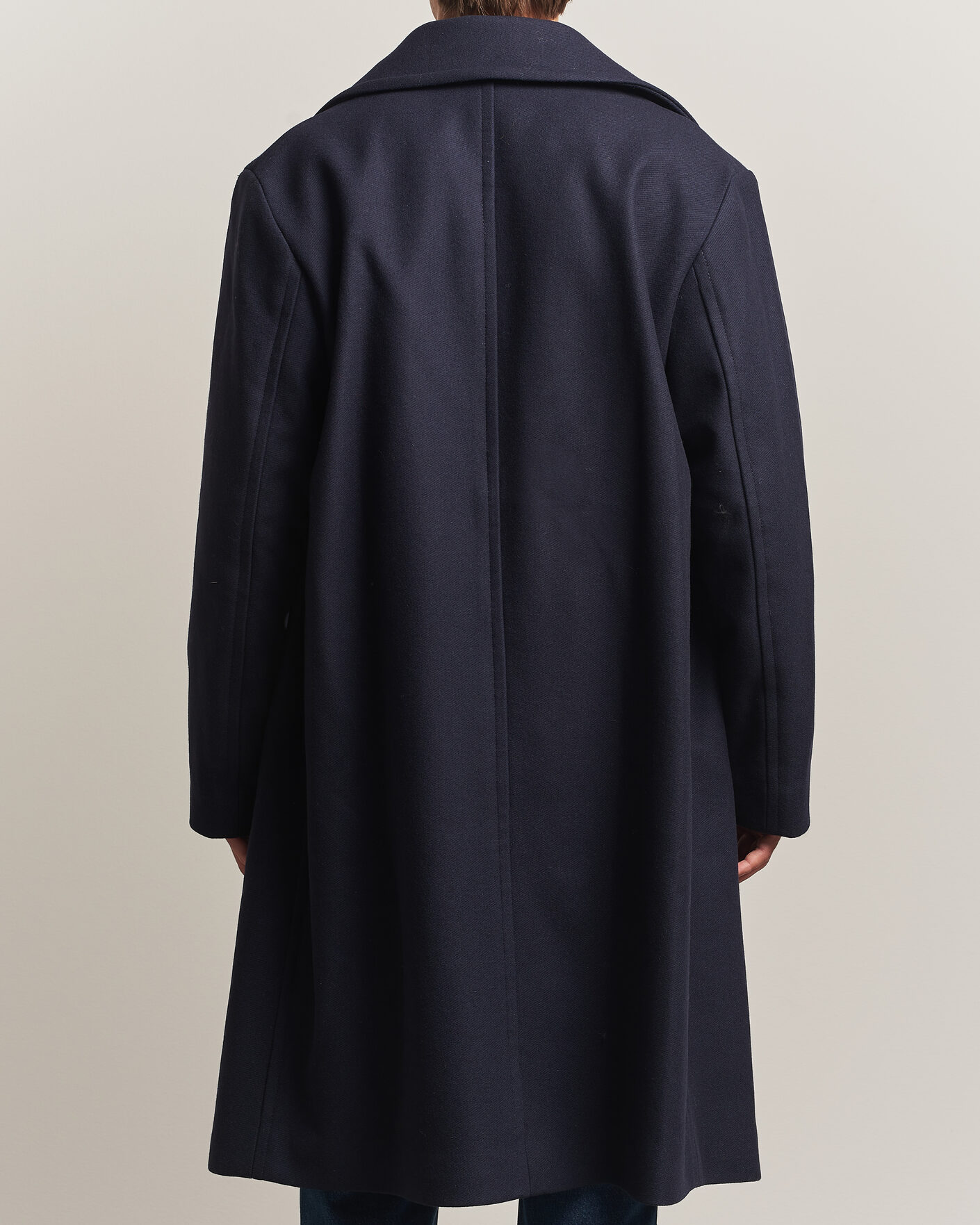 Hombres | Abrigos y chaquetas | Sunflower | Double Breasted Wool Blend Coat Navy