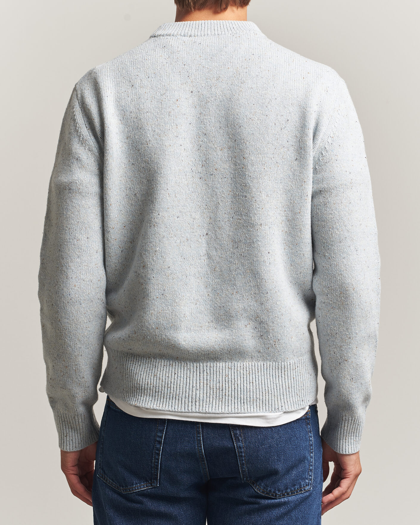 Hombres | Jerséis y prendas de punto | Sunflower | Moon Donegal Sweater Light Blue